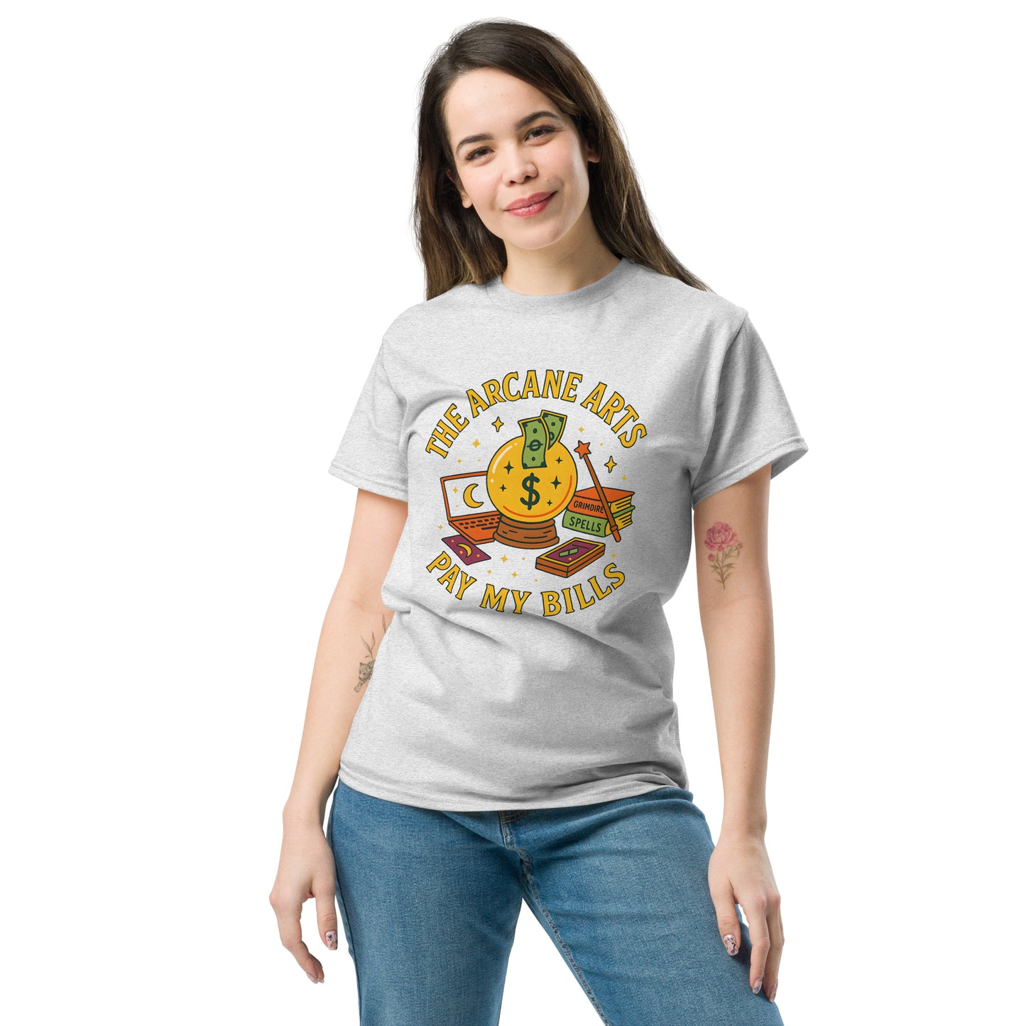 The Arcane Arts Pay My Bills – Witchy Spiritual Shirt female