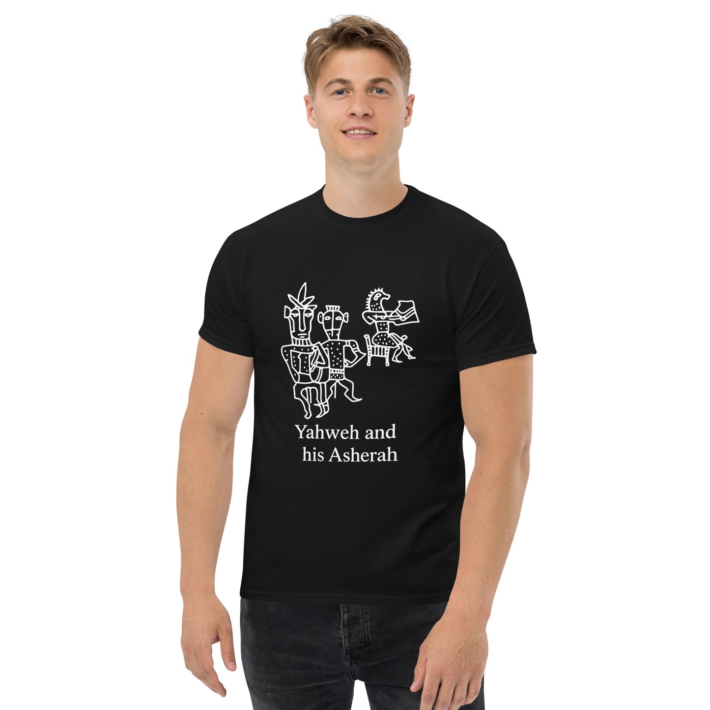 Yahweh and His Asherah – Esoteric Apparel Revealing the Lost Divine Feminine (White Ink) male