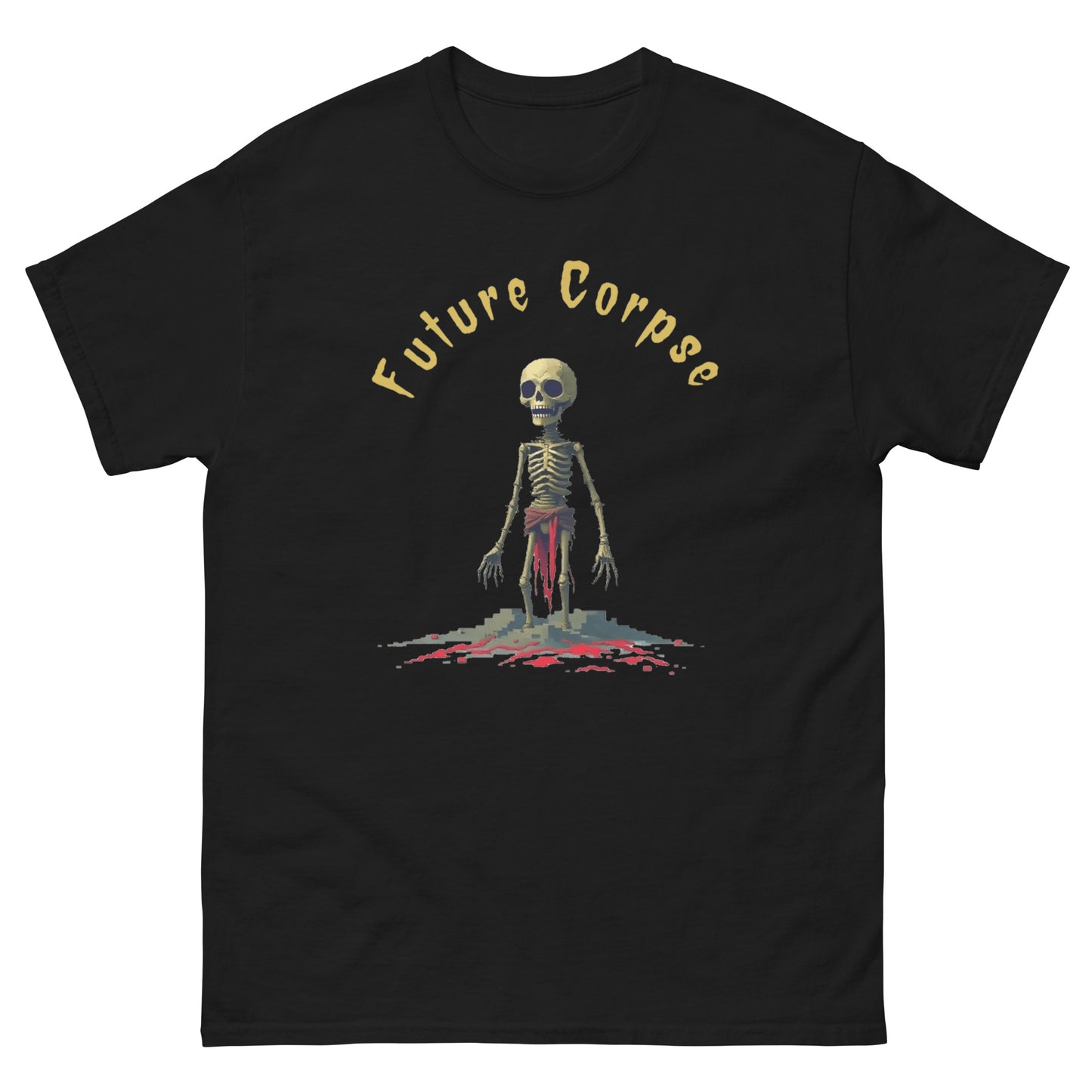 Future Corpse – Funny Spiritual Shirt with Skeleton Symbolism. esoteric apparel