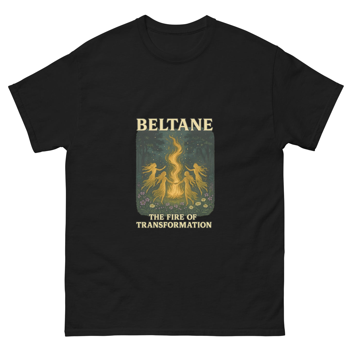 Beltane – Witchy apparel Sabbat Shirt for Pagan Fire Festivals black