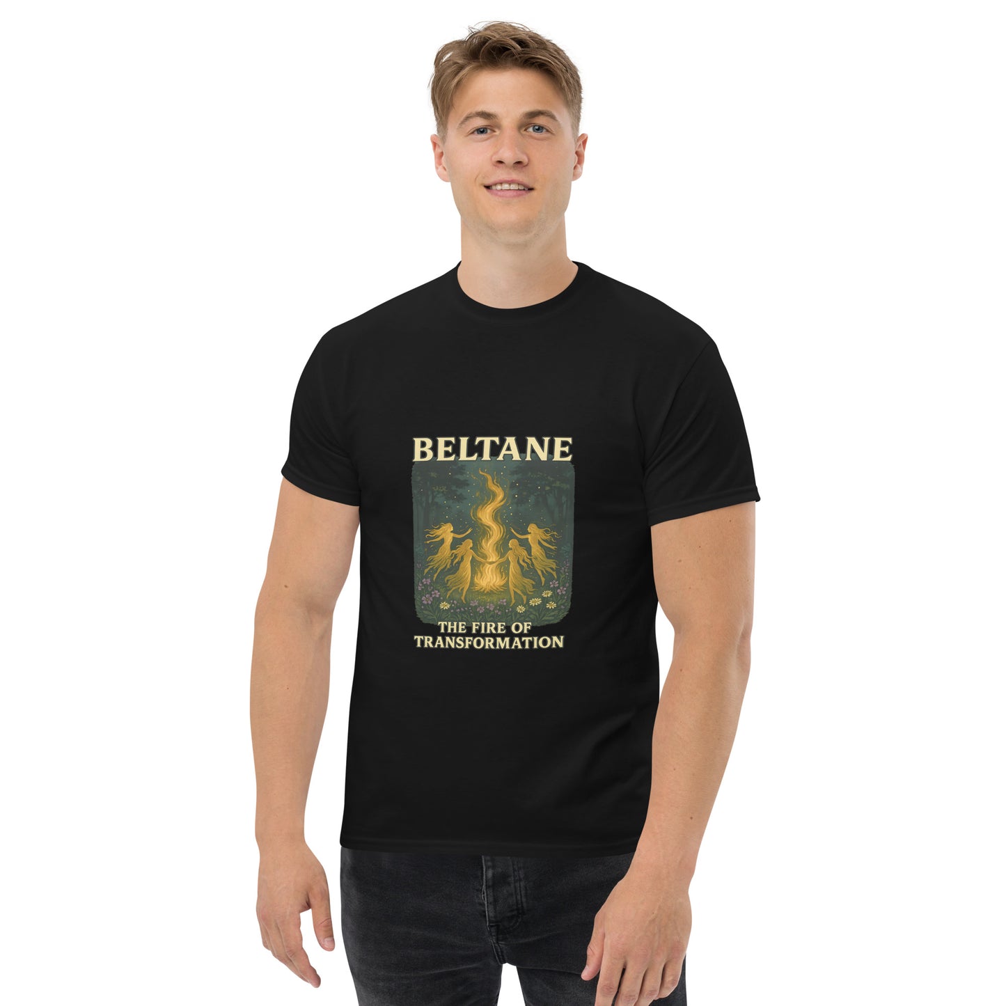 Beltane – Witchy apparel Sabbat Shirt for Pagan Fire Festivals male