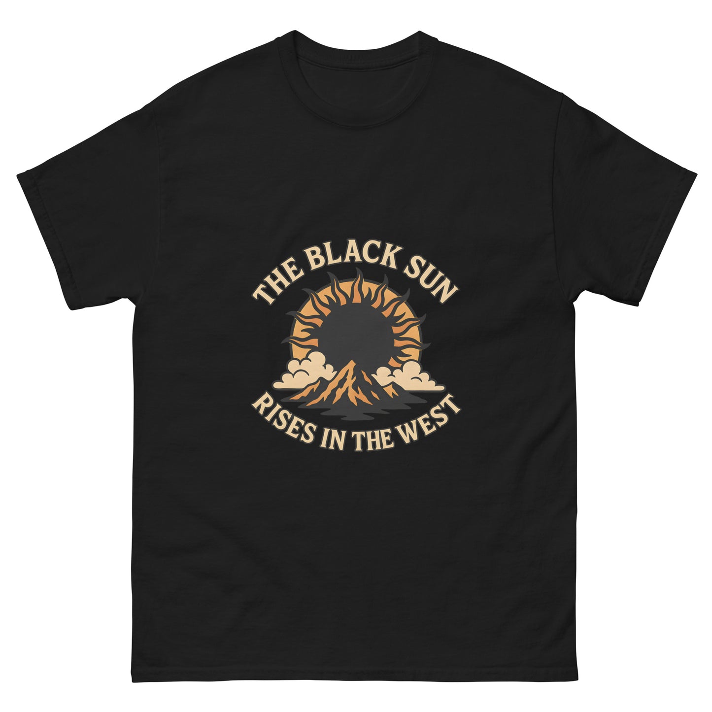 The Black Sun Rises in the West – Occult Esoteric apparel black