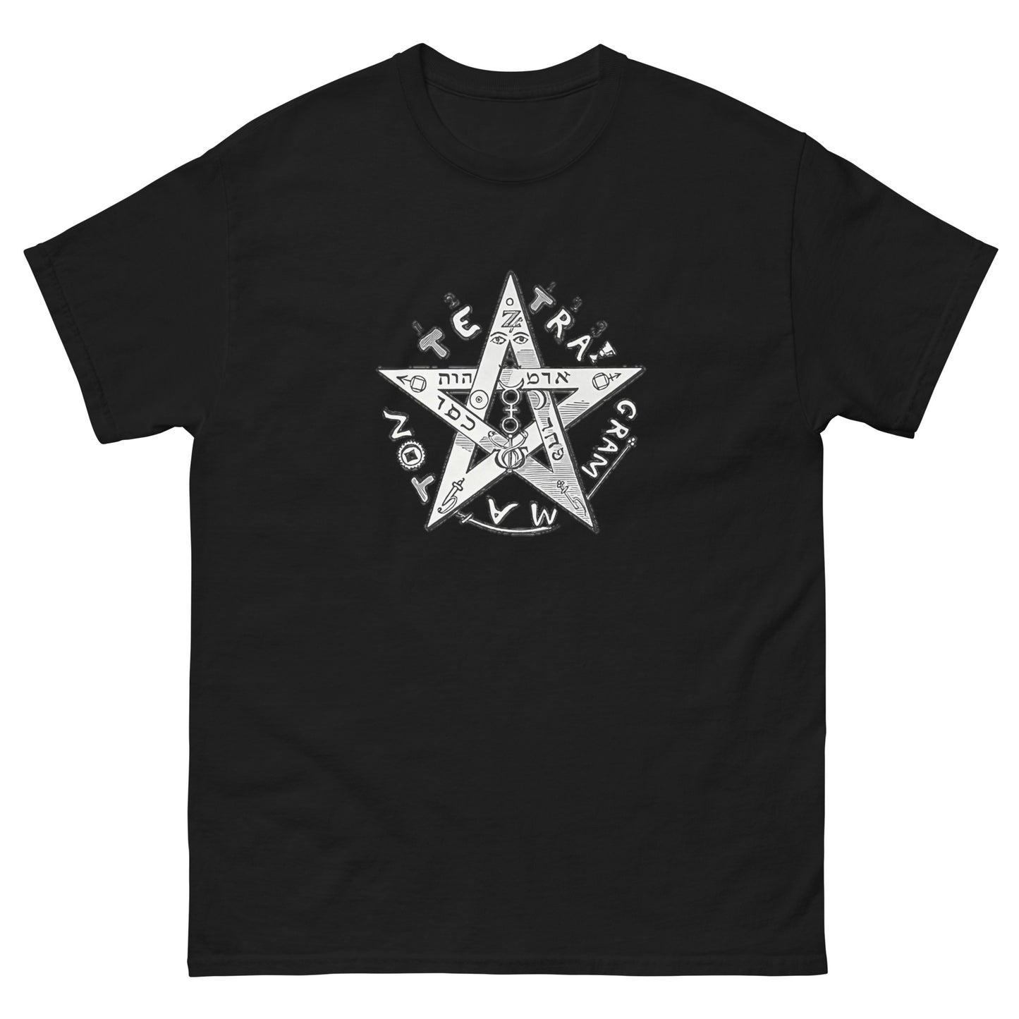 The Perfected Man of Eliphas Levi – Esoteric apparel Occult Symbol Shirt black