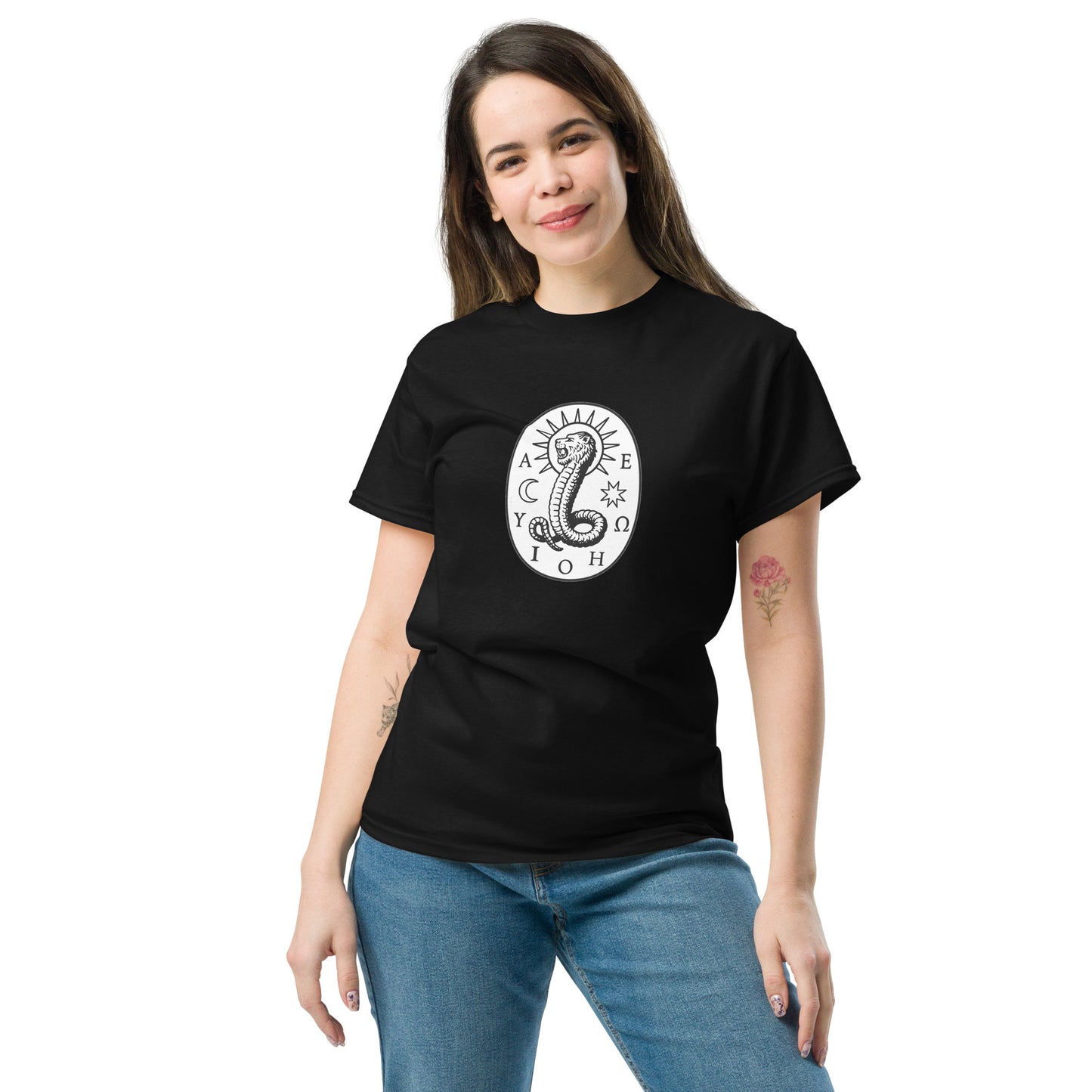 Chnoubis Greek Vowel Talisman – Esoteric Clothing female