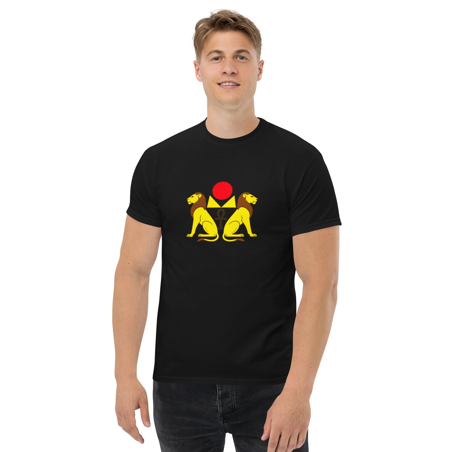 Aker Lions Esoteric Clothing – Ancient Egyptian Symbol of the Horizon and Eternal Life male