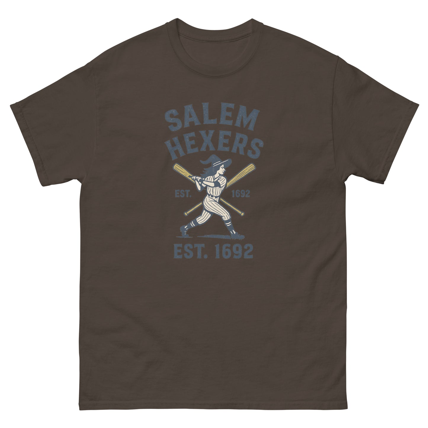 Salem Hexers – Vintage Witchy clothes Baseball Shirt | Esoteric Apparel brown