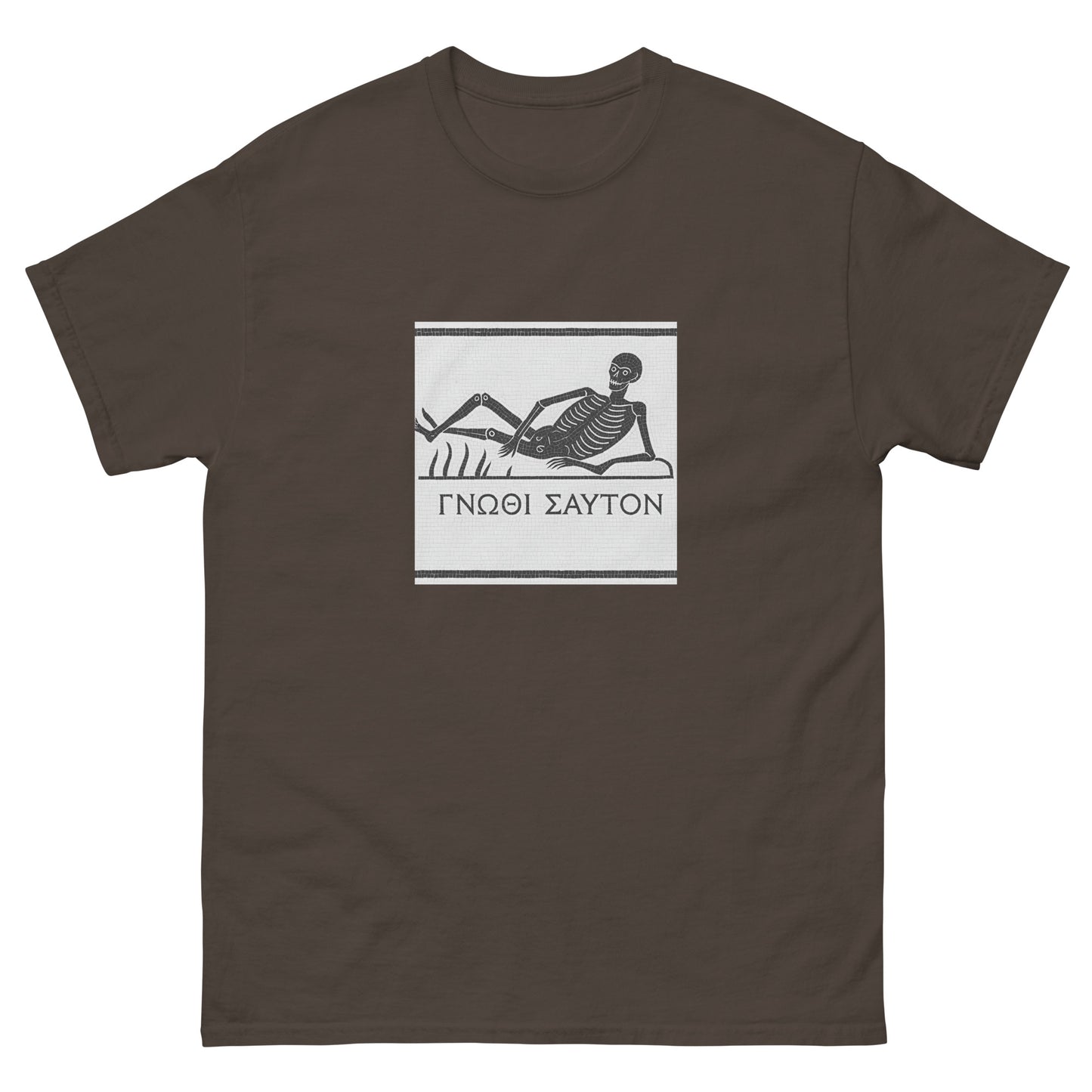 Know Thyself Ancient Roman Mosaic – Esoteric apparel brown