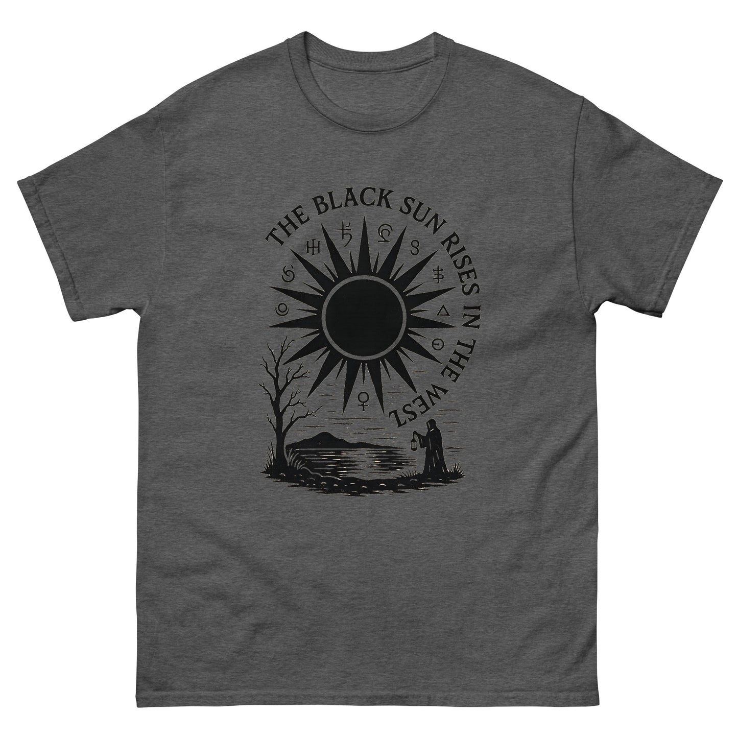The Black Sun Rises in the West – Occult Symbolism, Esoteric clothing grey