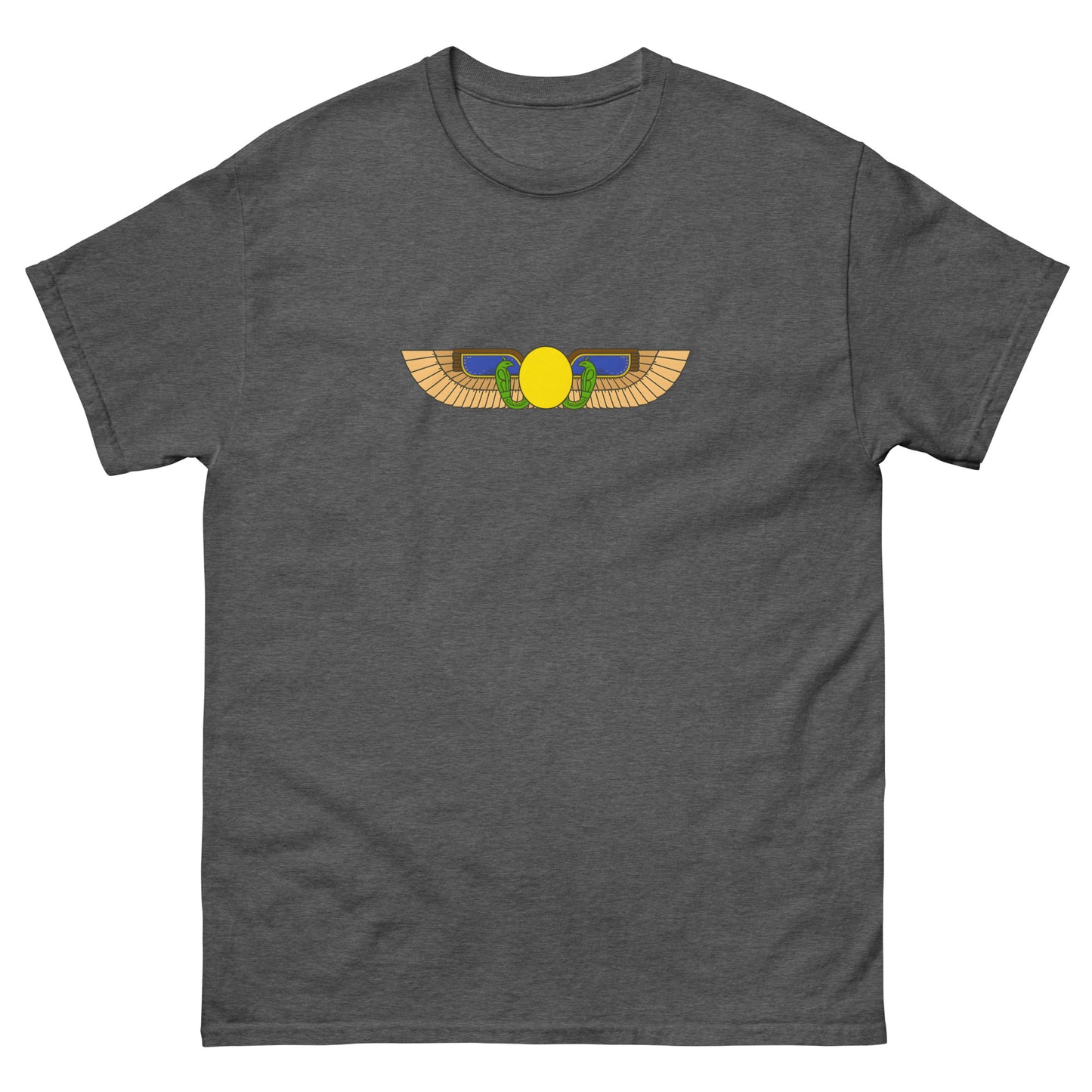 Egyptian Winged Sun Disc Esoteric Clothing | Occult & Pagan Apparel grey