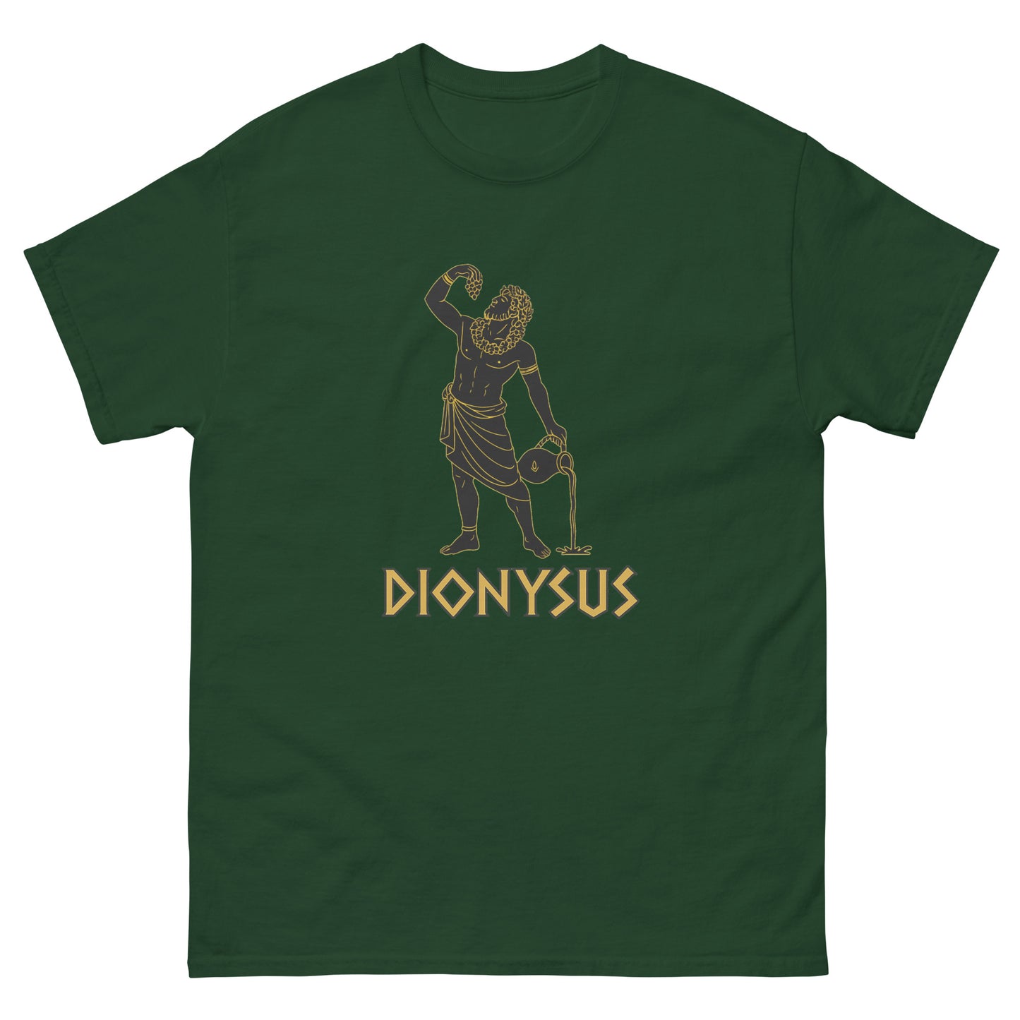 Dionysus Shirt – God of Wine, Rebirth & Mystical Transformation | Esoteric Clothing green