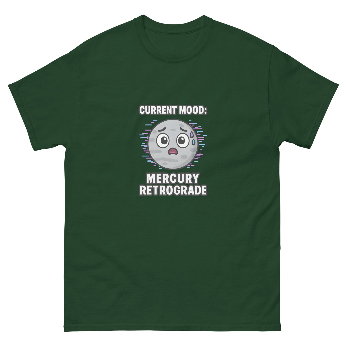 Current Mood: Mercury Retrograde – Astrology Humor witchy apparel green