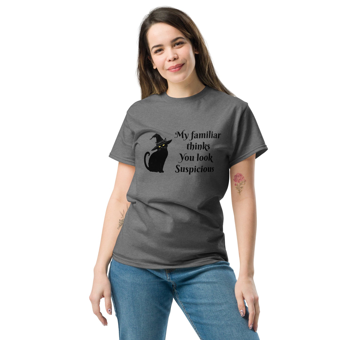 My Familiar Thinks You're Suspicious – Witchy Apparel for Cat Lovers female