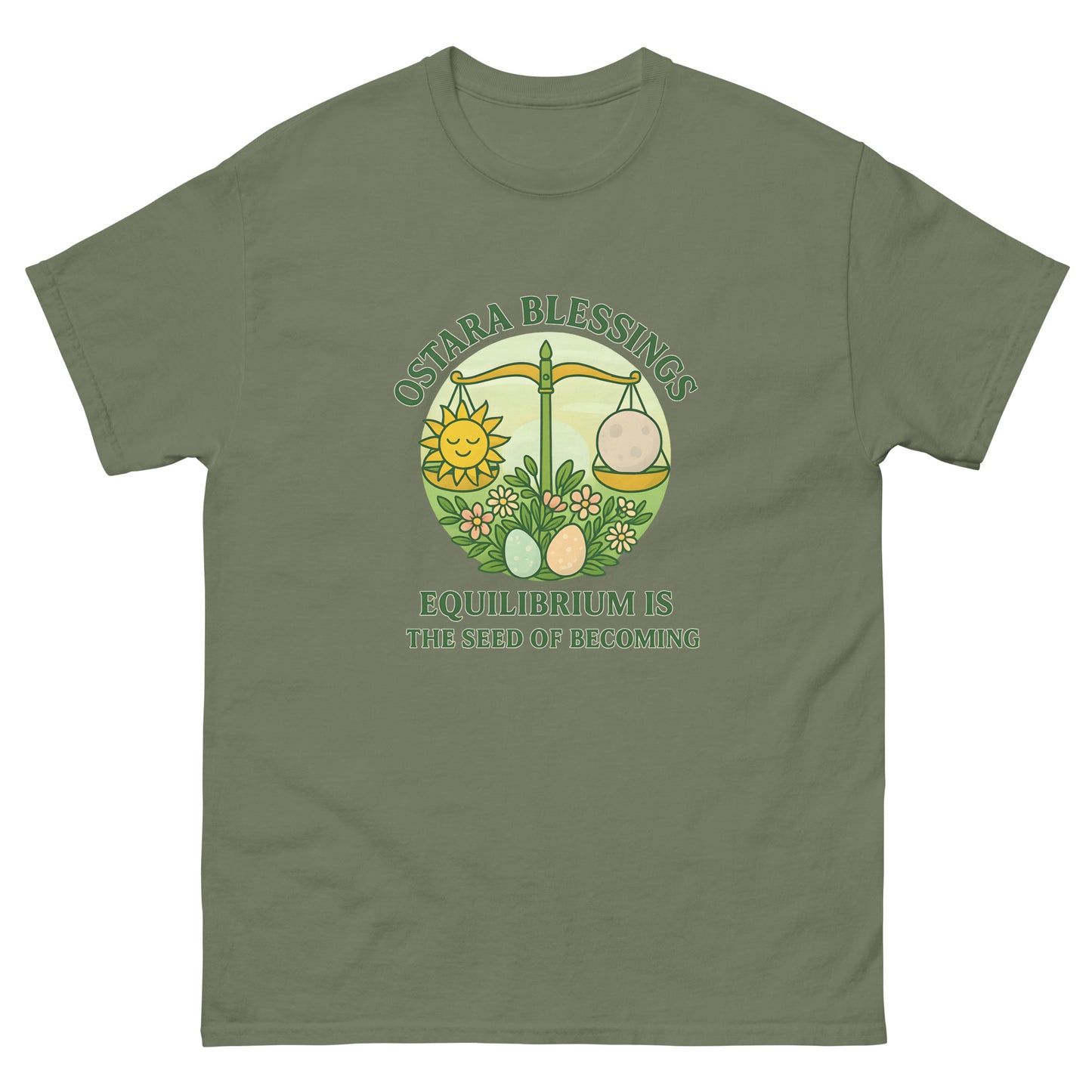 Ostara Shirt – Pagan Esoteric Apparel for the Spring Equinox green