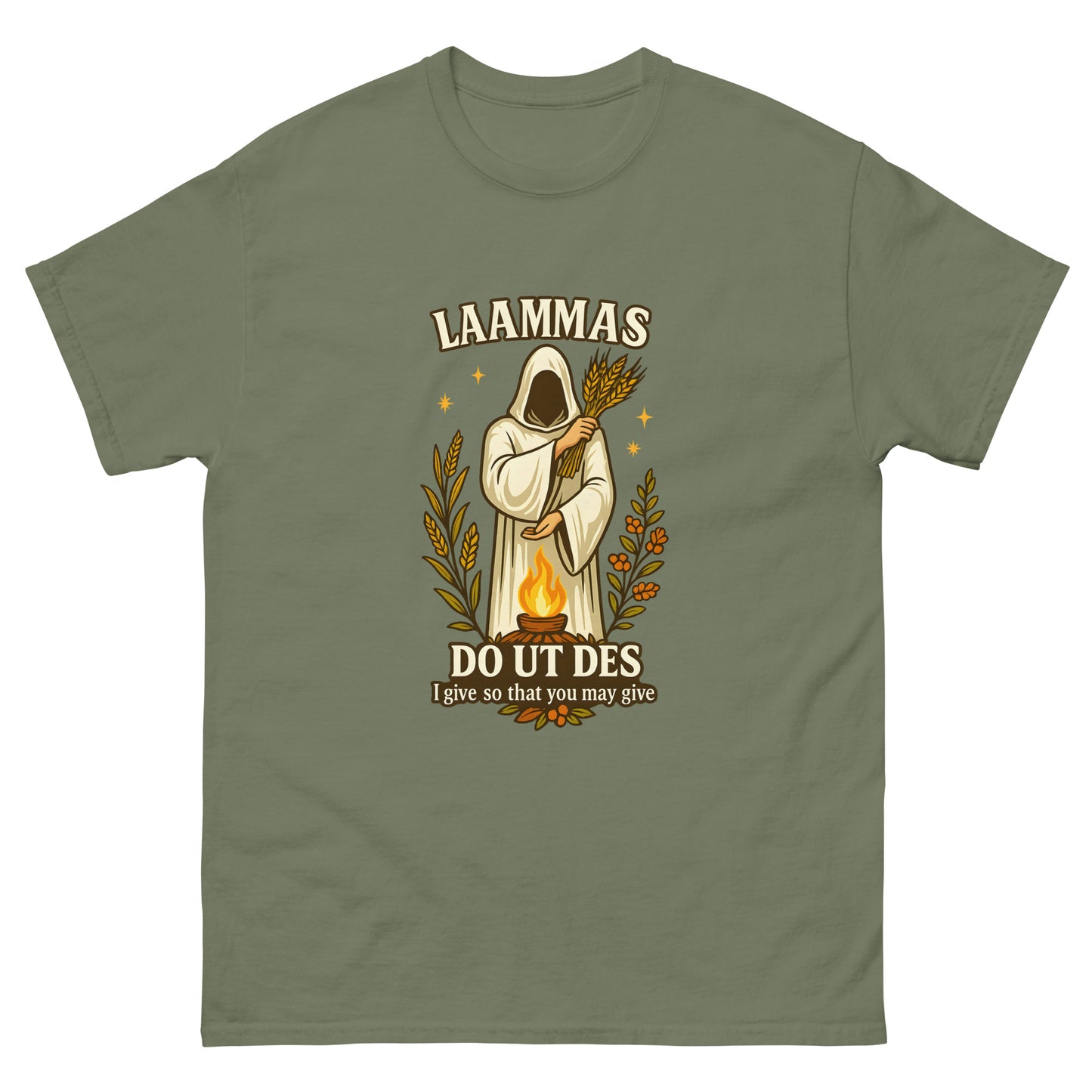 Lammas Shirt – Witchy clothes Honoring Pagan Harvest Ritual green