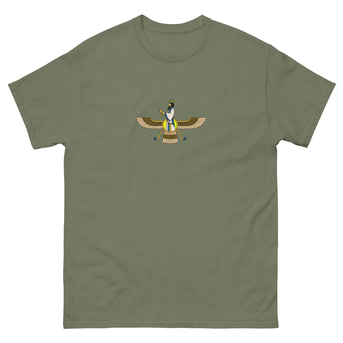 Faravahar Zoroastrian Symbol Esoteric Clothing | Occult & Pagan Apparel green