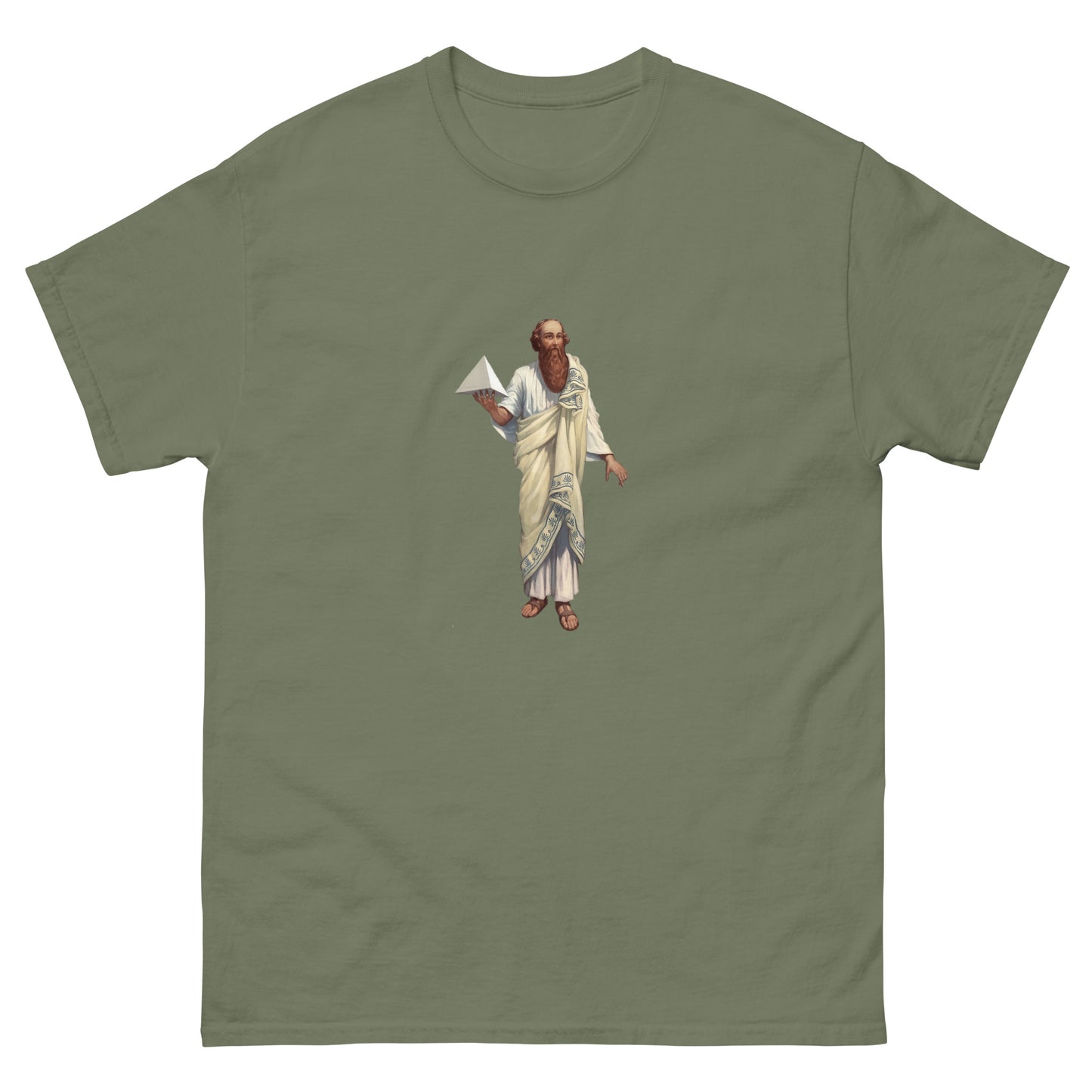 Pythagoras Esoteric Clothing – Ancient Greek Philosopher Shirt green