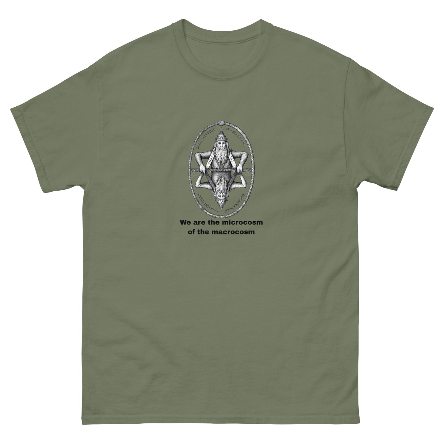Macrocosm and Microcosm Esoteric apparel – Hermetic Alchemy Design green