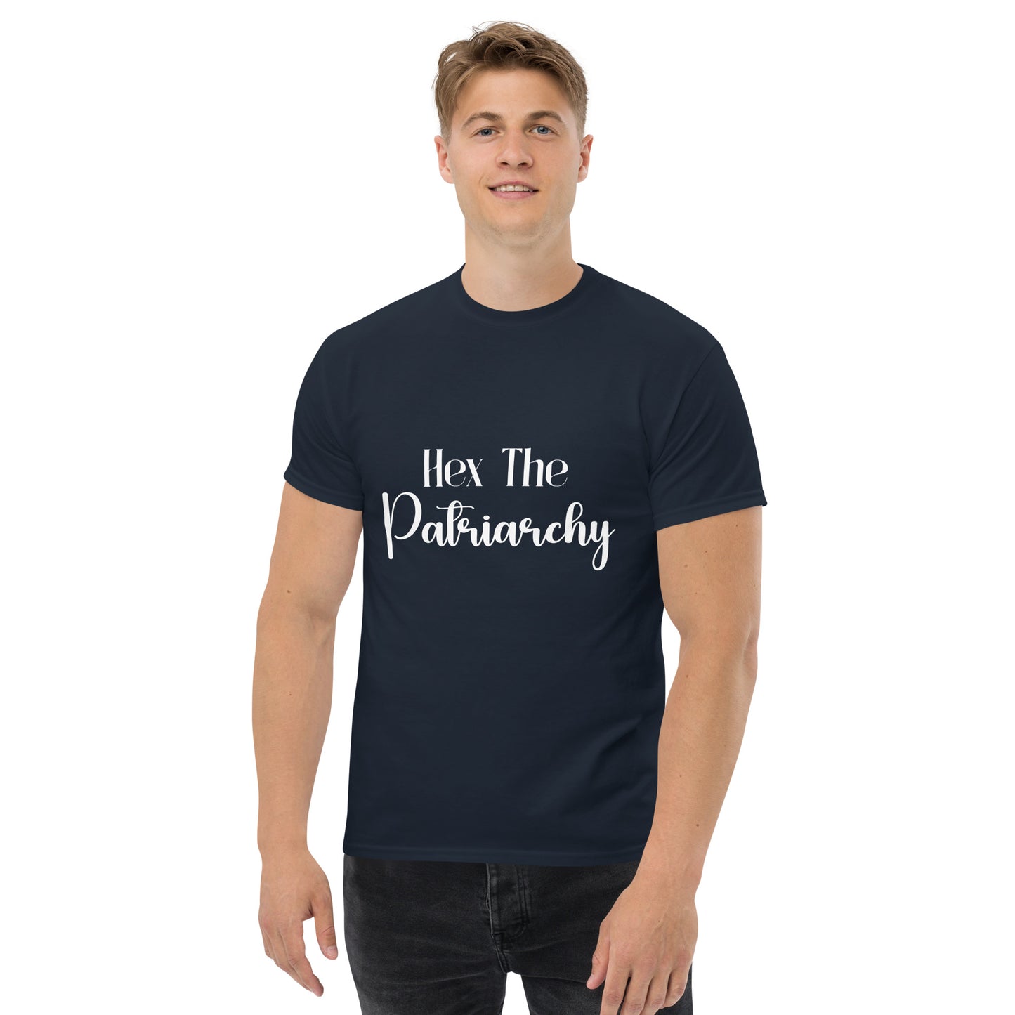Hex the Patriarchy – Witchy Apparel for Spiritual Rebels (White Ink) male