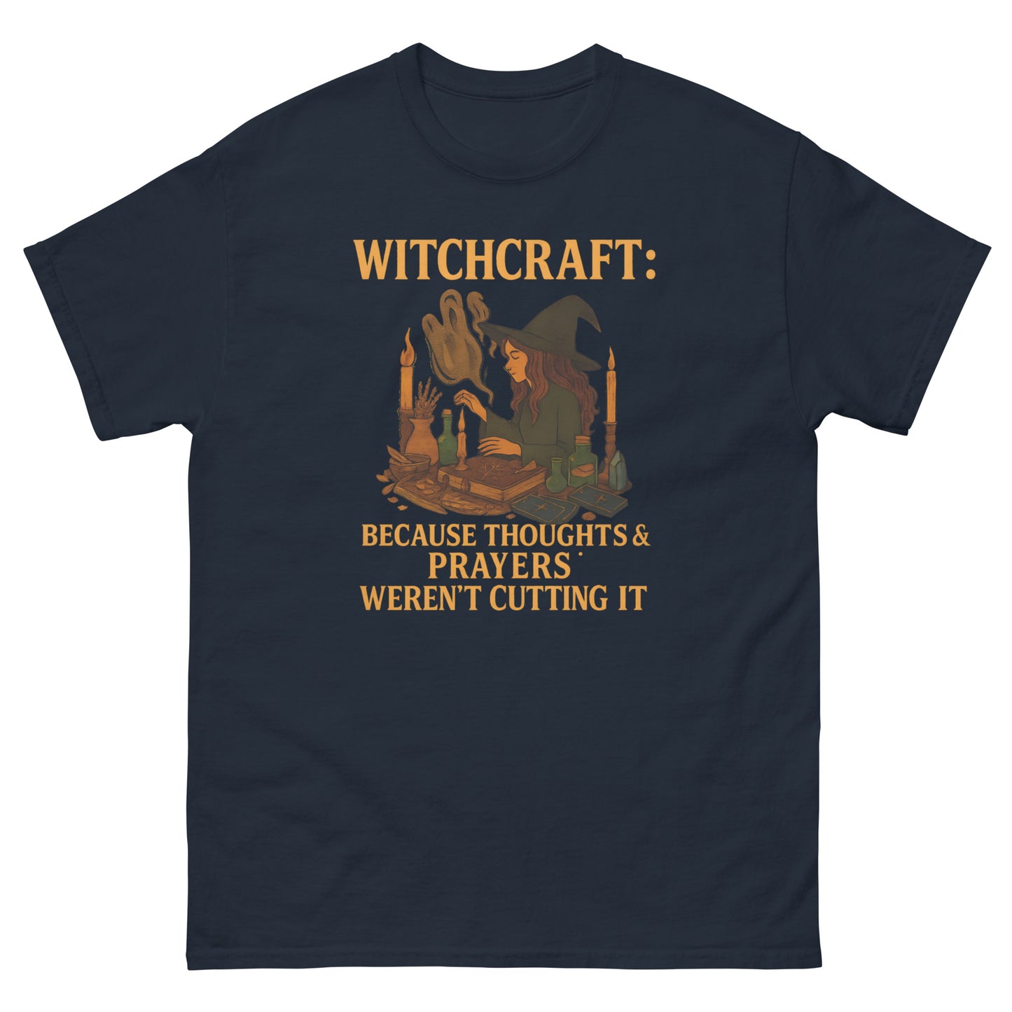 Witchcraft – Because Thoughts & Prayers Weren’t Cutting It witchy clothes navy
