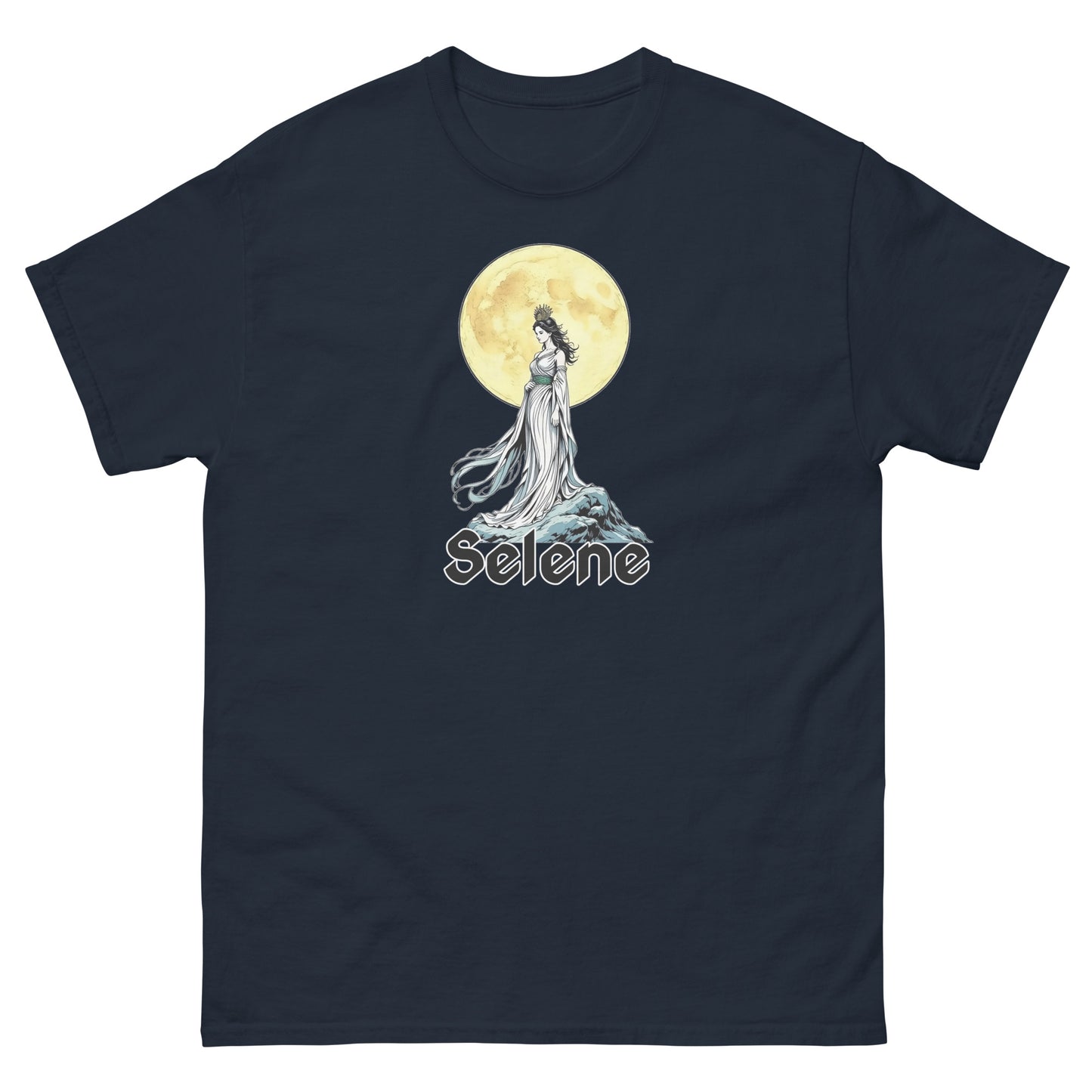 Selene Moon Goddess Esoteric Clothing | Witchy Apparel navy