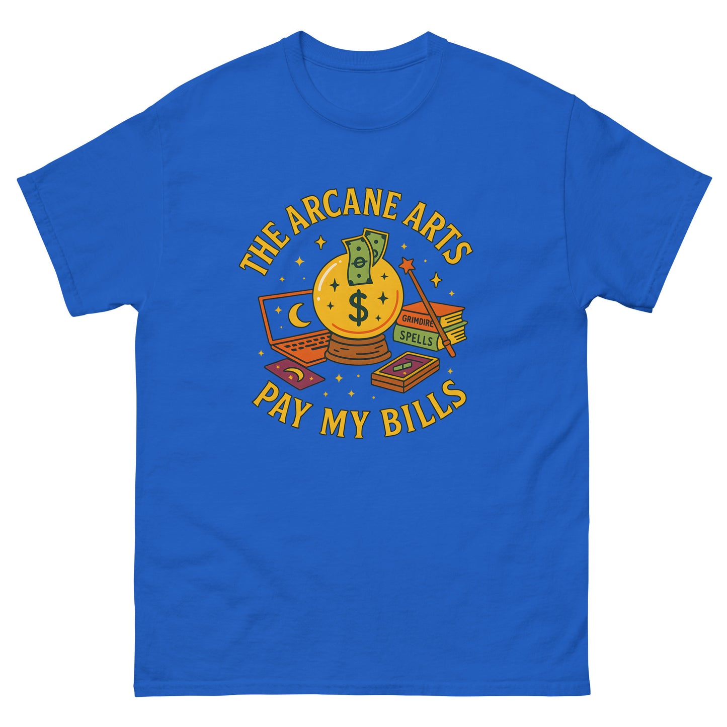 The Arcane Arts Pay My Bills – Witchy Apparel Esoteric clothing blue