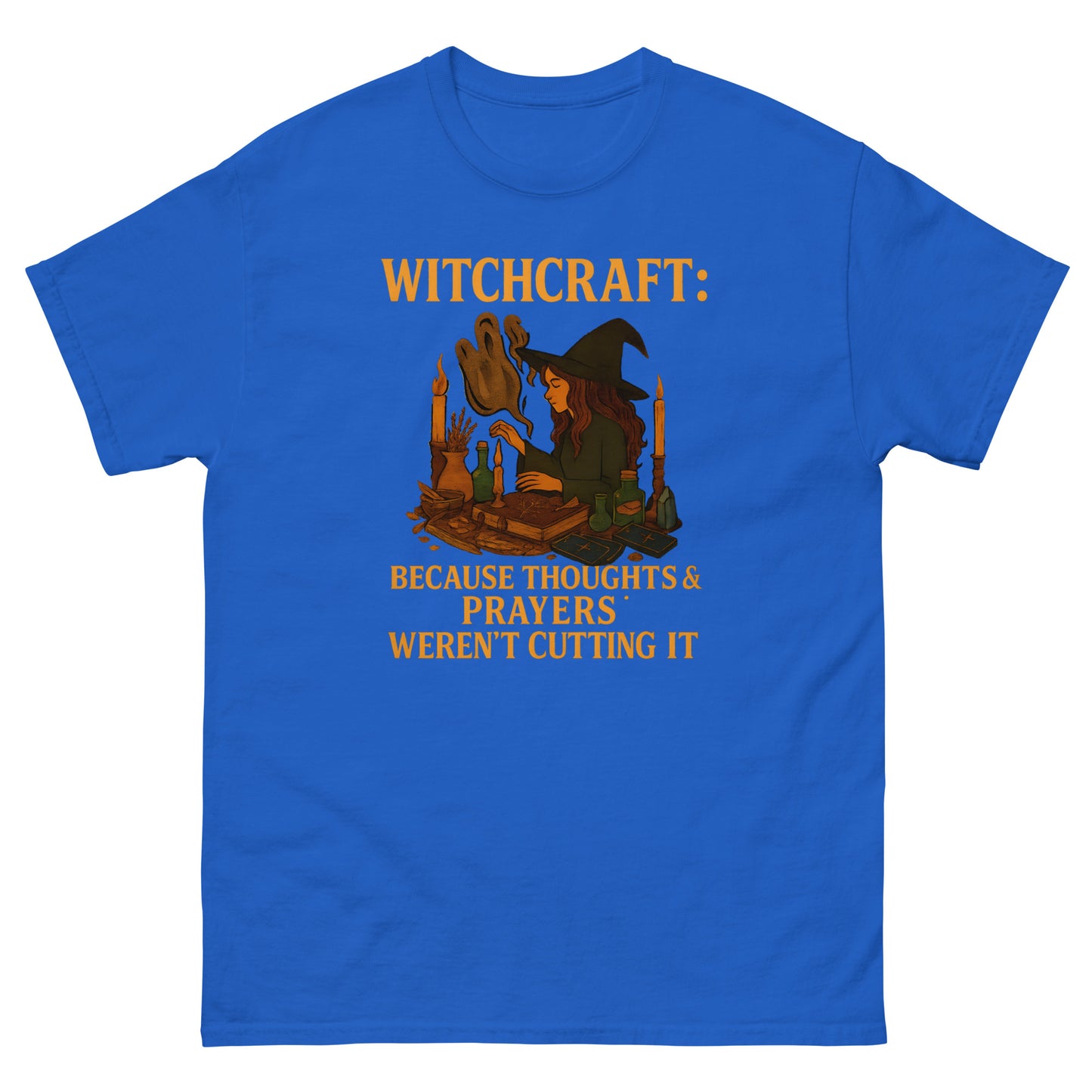 Witchcraft – Because Thoughts & Prayers Weren’t Cutting It witchy clothes blue