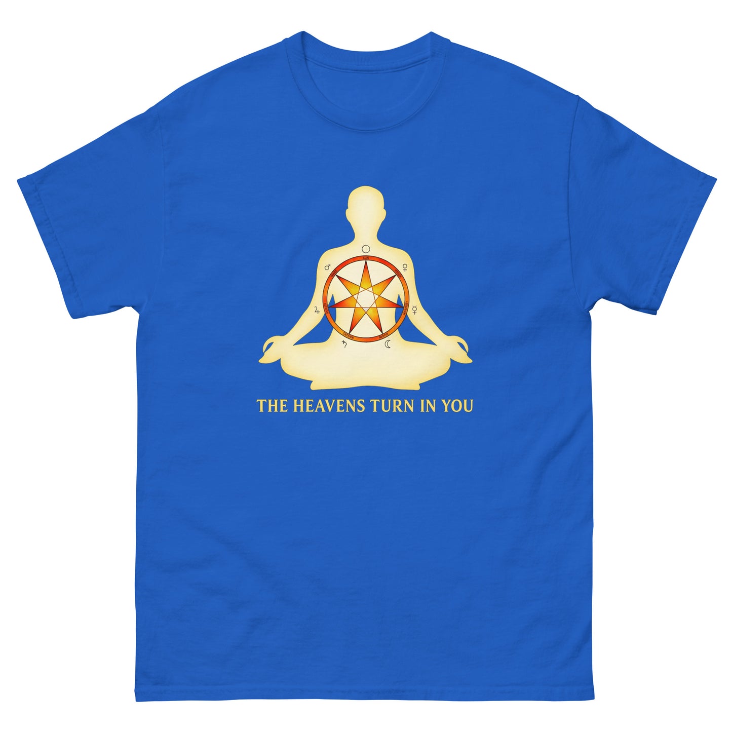 The Heavens Turn In You – Esoteric apparel Spiritual Shirt | Witchcraft & the Occult blue