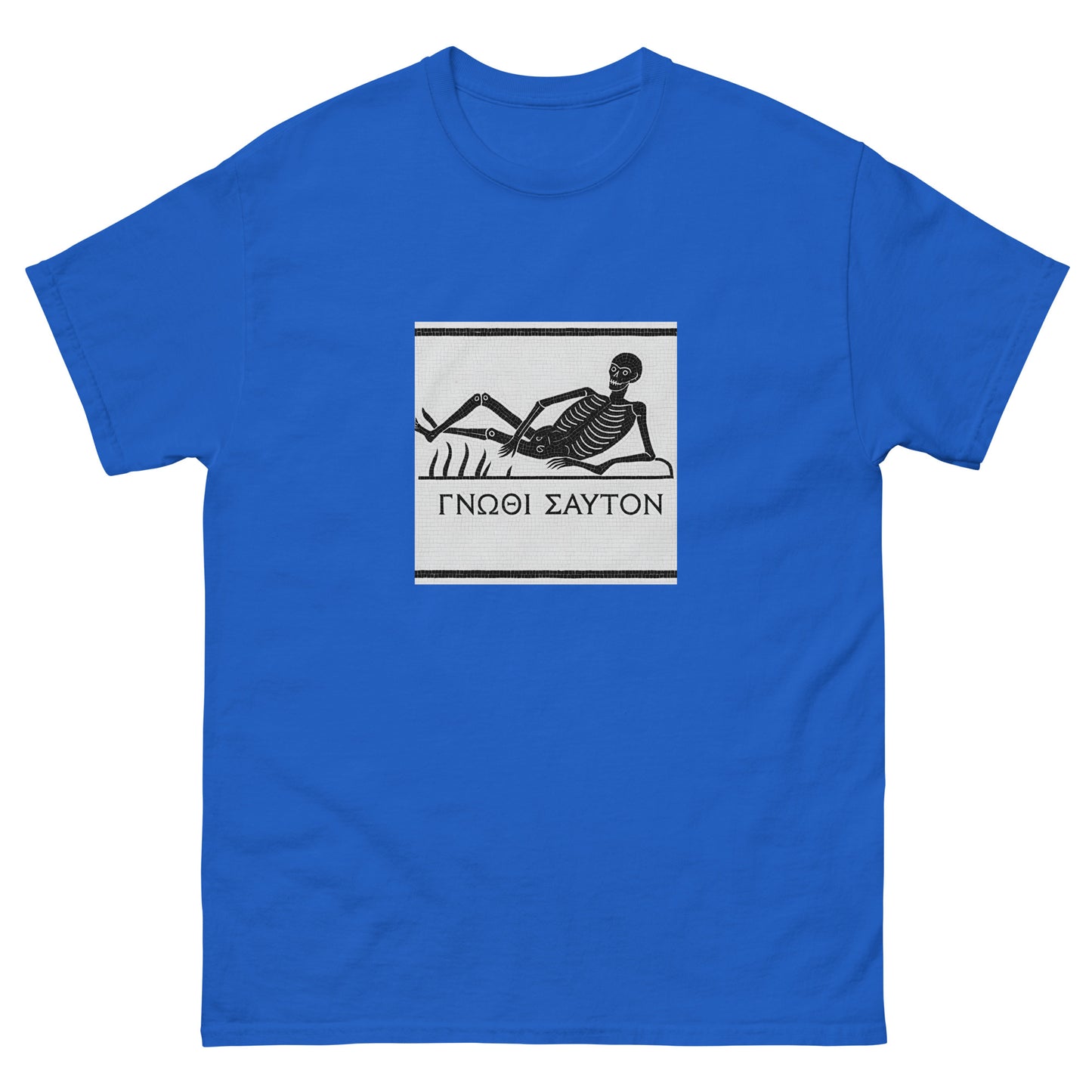Know Thyself Ancient Roman Mosaic – Esoteric apparel blue