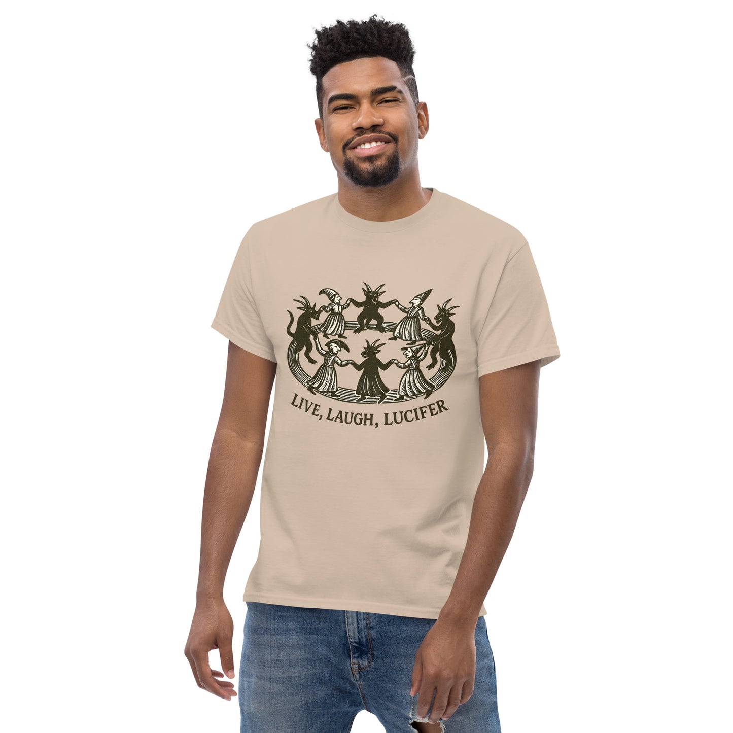 Live Laugh Lucifer – Witchy Humor Esoteric clothing. male