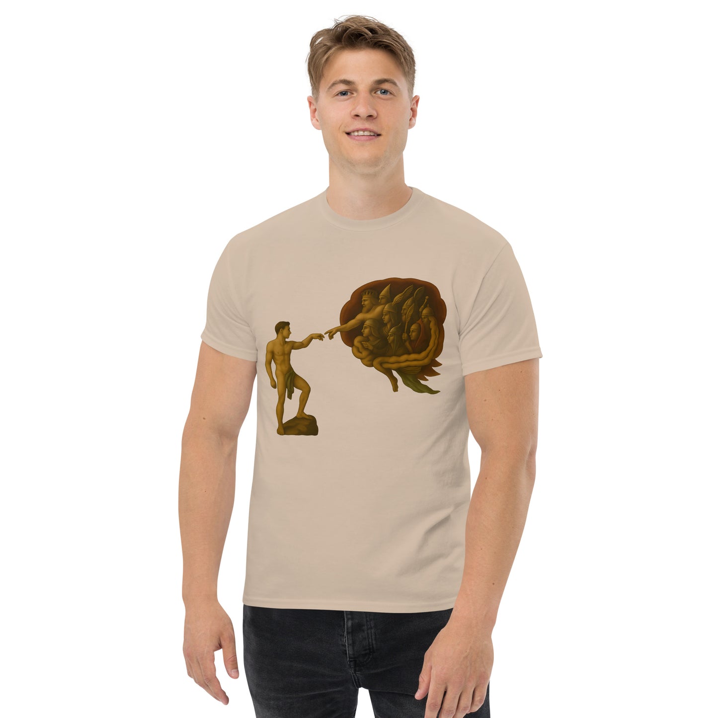 The Divine Within – Spiritual Shirt Reimagining Creation male
