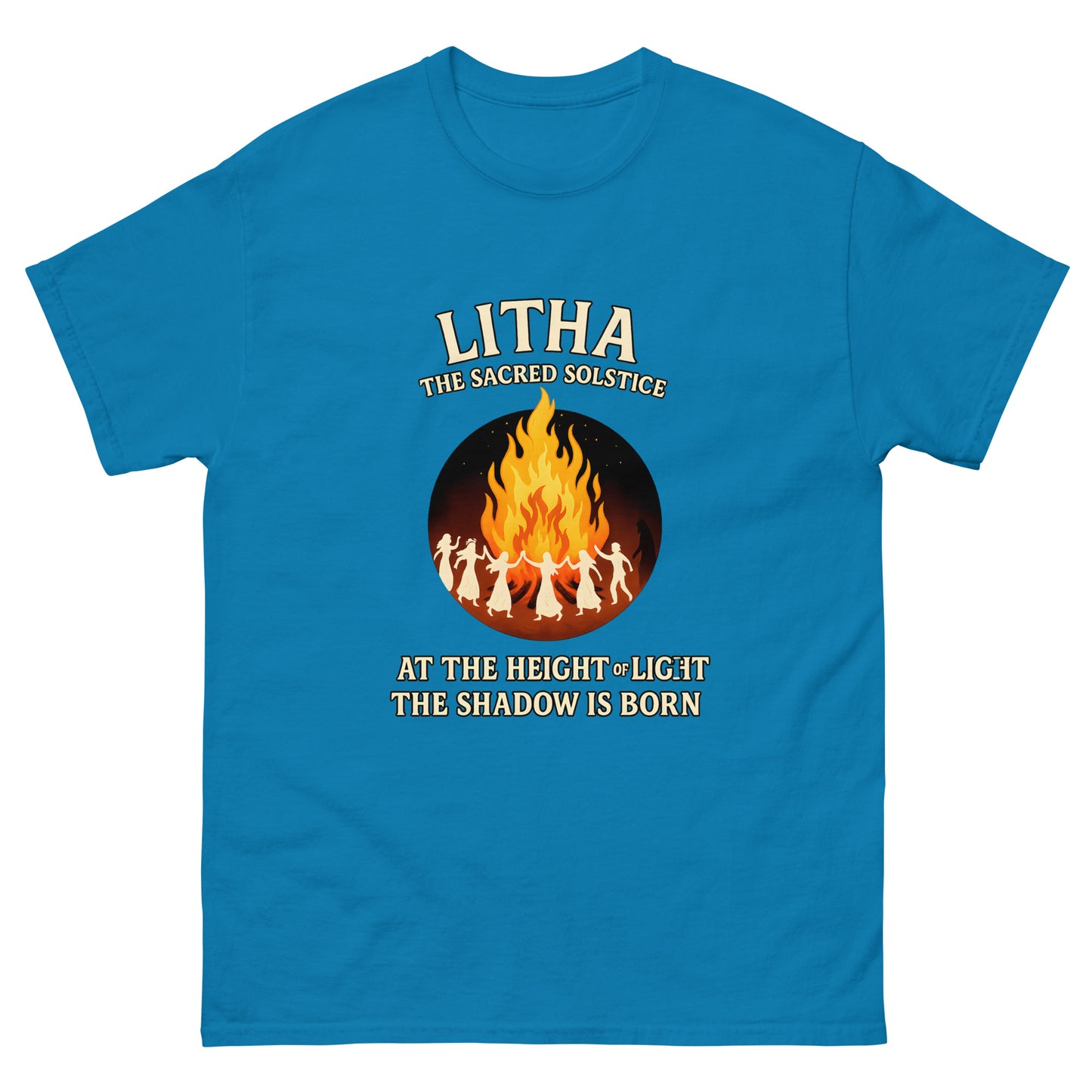Litha Shirt –Solstice Esoteric Apparel for Witches & Pagans blue