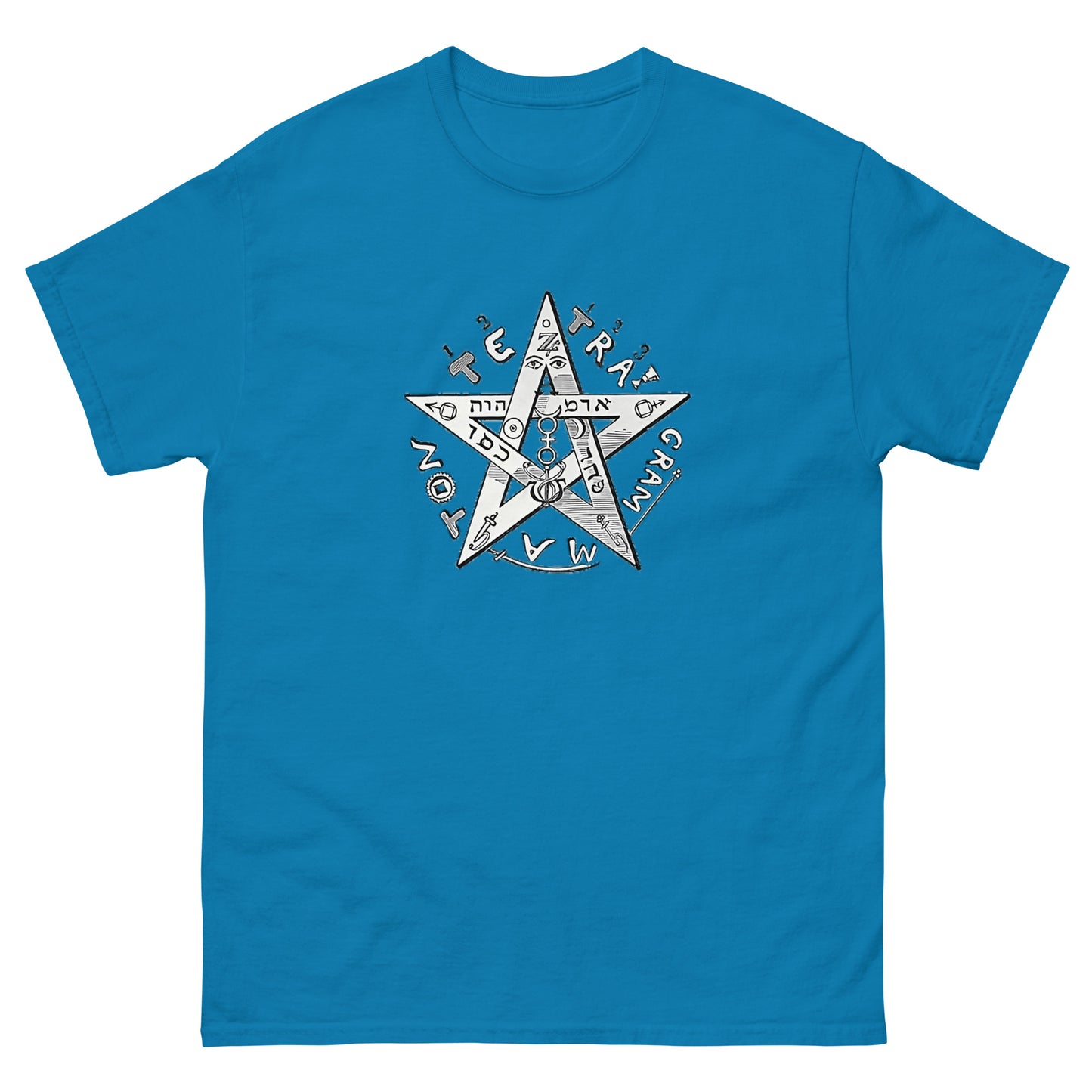 Eliphas Levi Pentagram Shirt – Occult Esoteric clothing blue