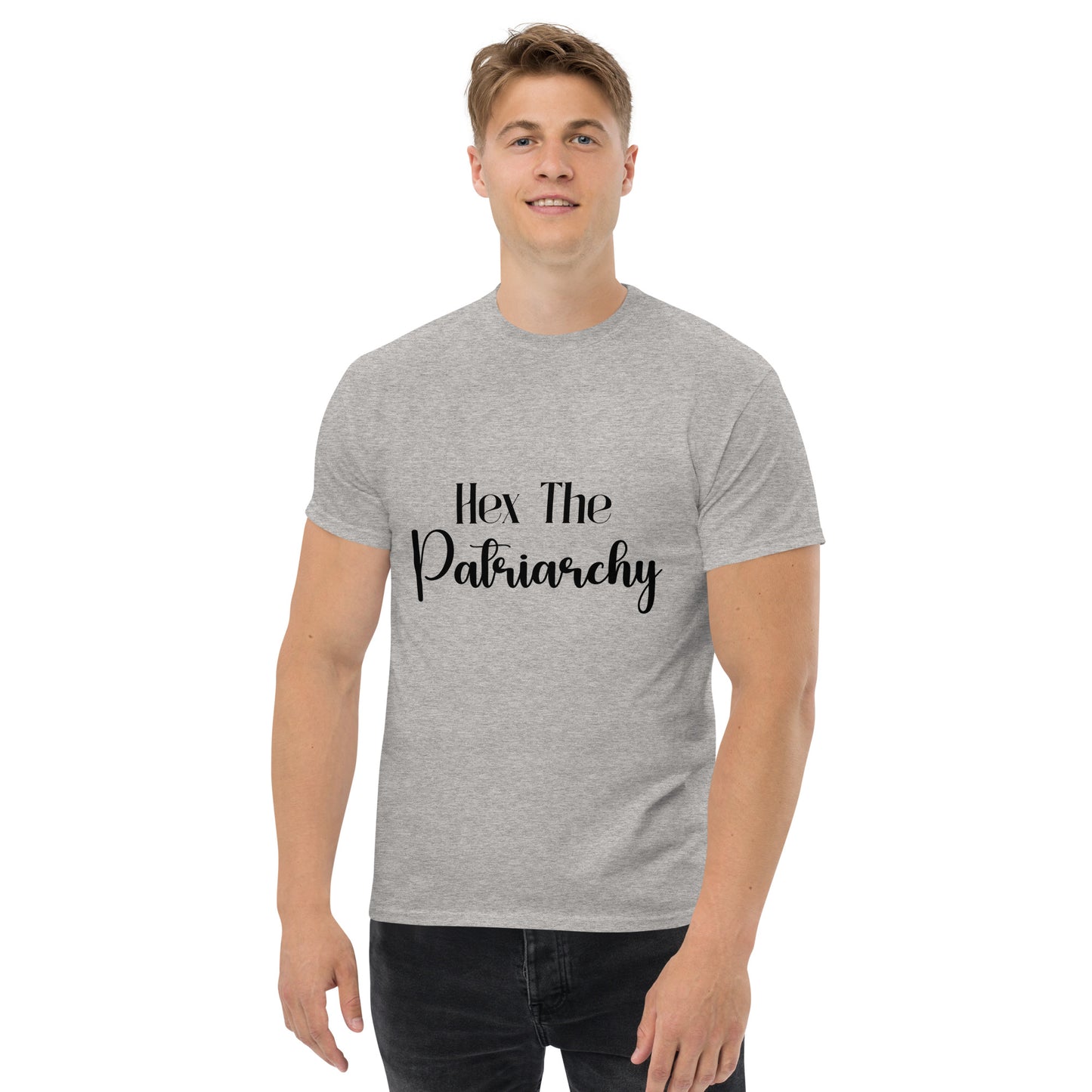 Hex the Patriarchy – Witchy Apparel for Spiritual Rebels (Dark Ink) male
