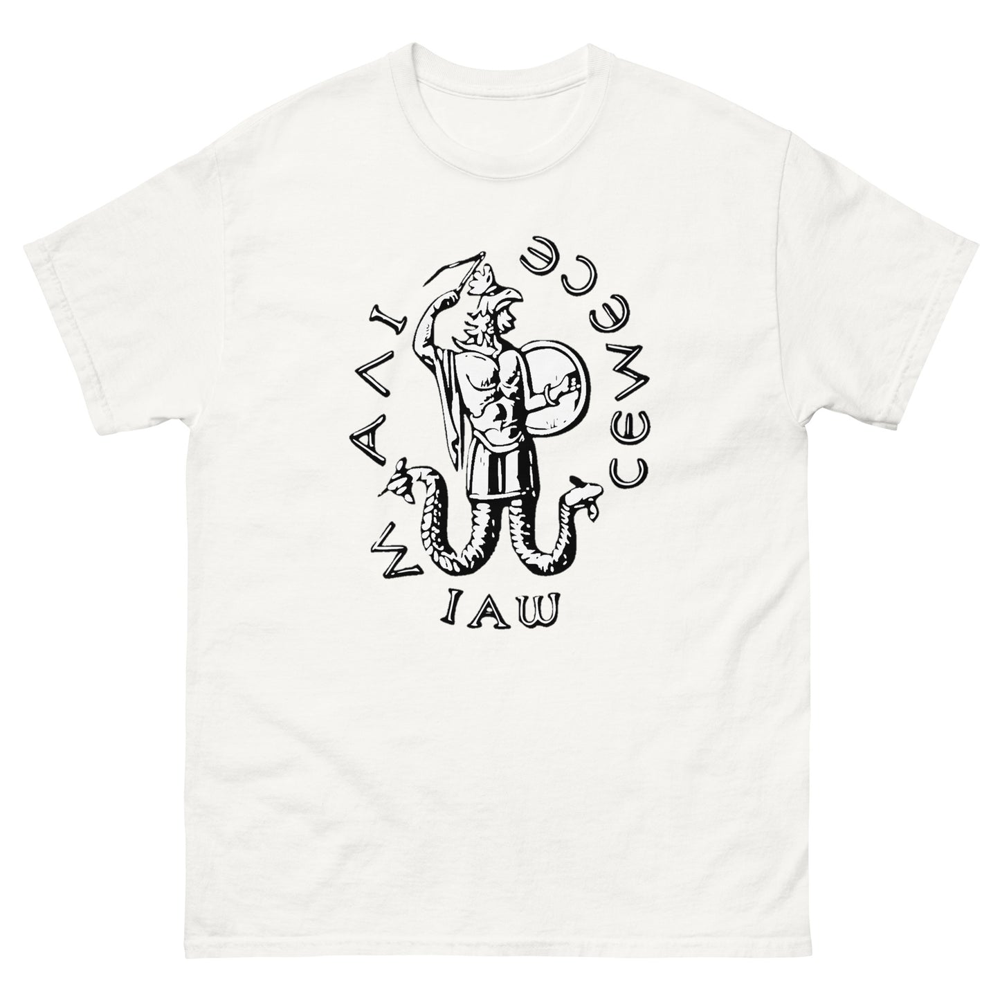 IAO – Gnostic Serpent God Esoteric clothing white