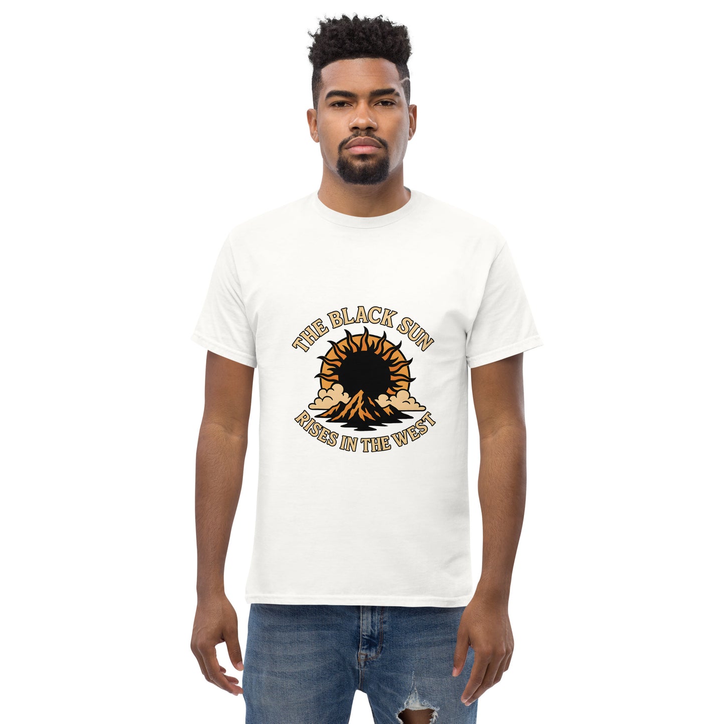 The Black Sun Rises in the West – Occult Esoteric apparel male