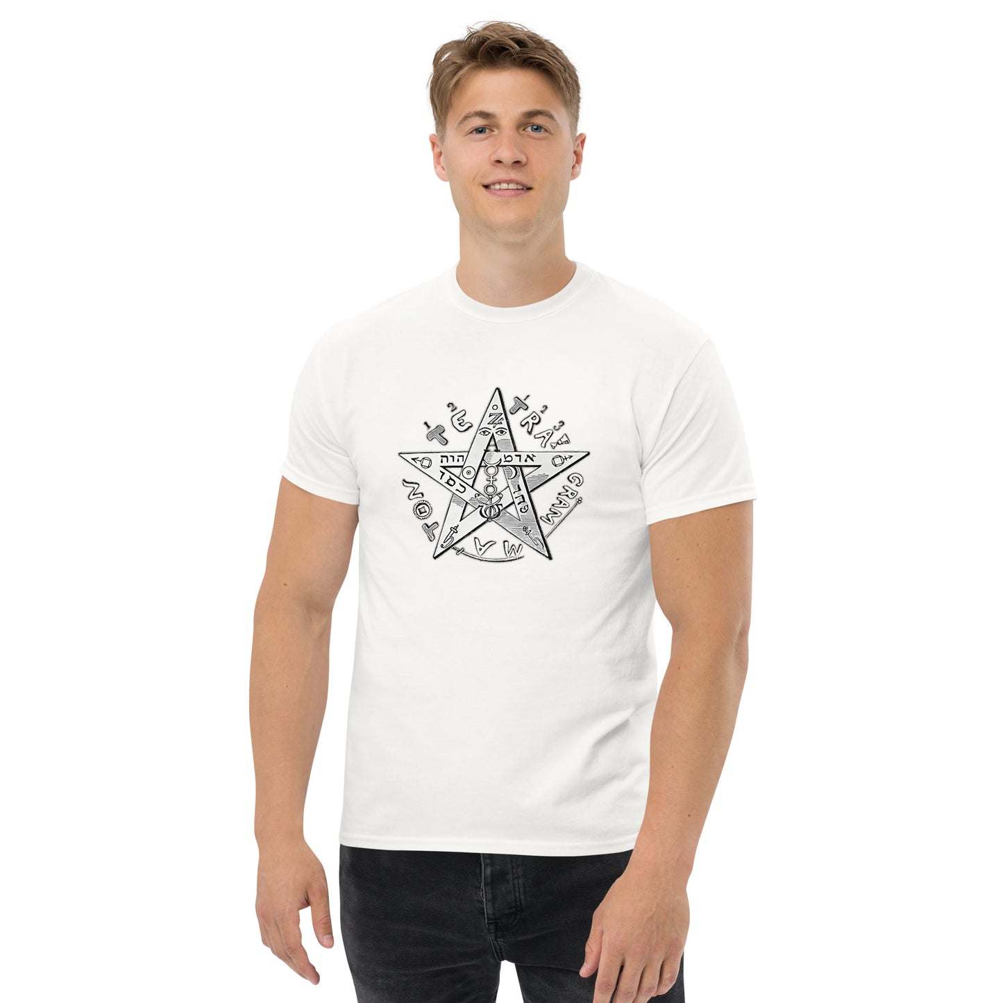 The Perfected Man of Eliphas Levi – Esoteric apparel Occult Symbol Shirt male