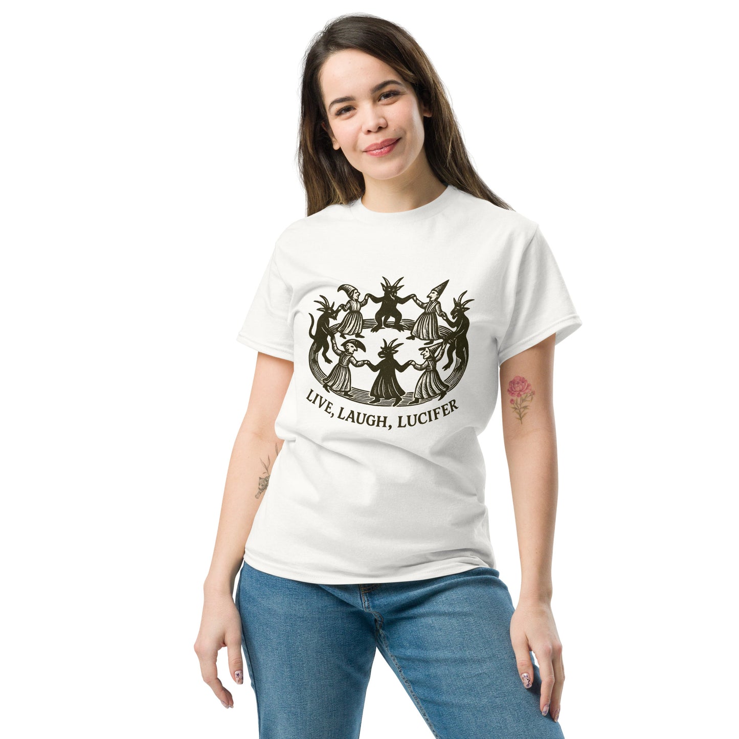 Live Laugh Lucifer – Witchy Humor Esoteric clothing. female