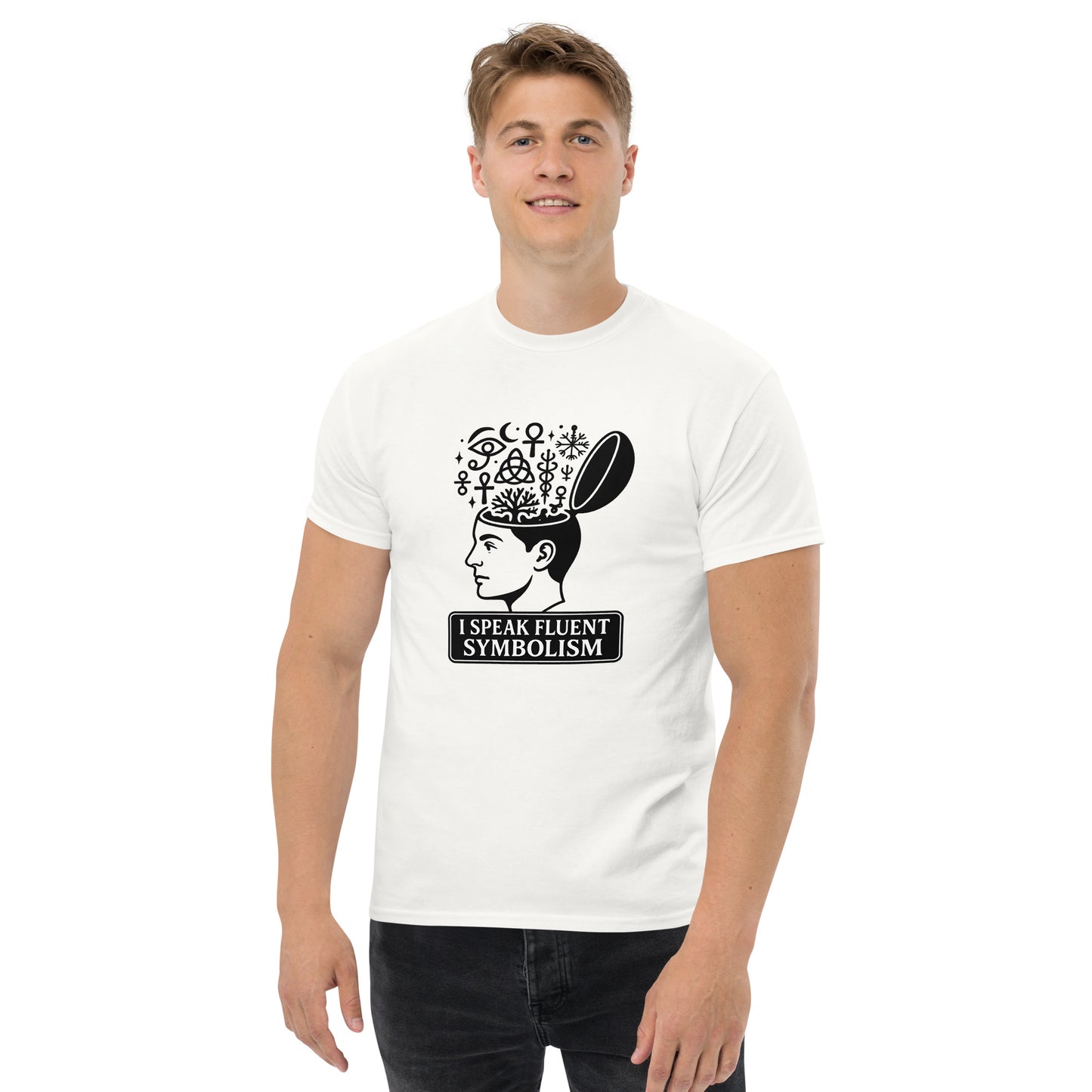 I Speak Fluent Symbolism – Esoteric Apparel Occult Philosophy Shirt male