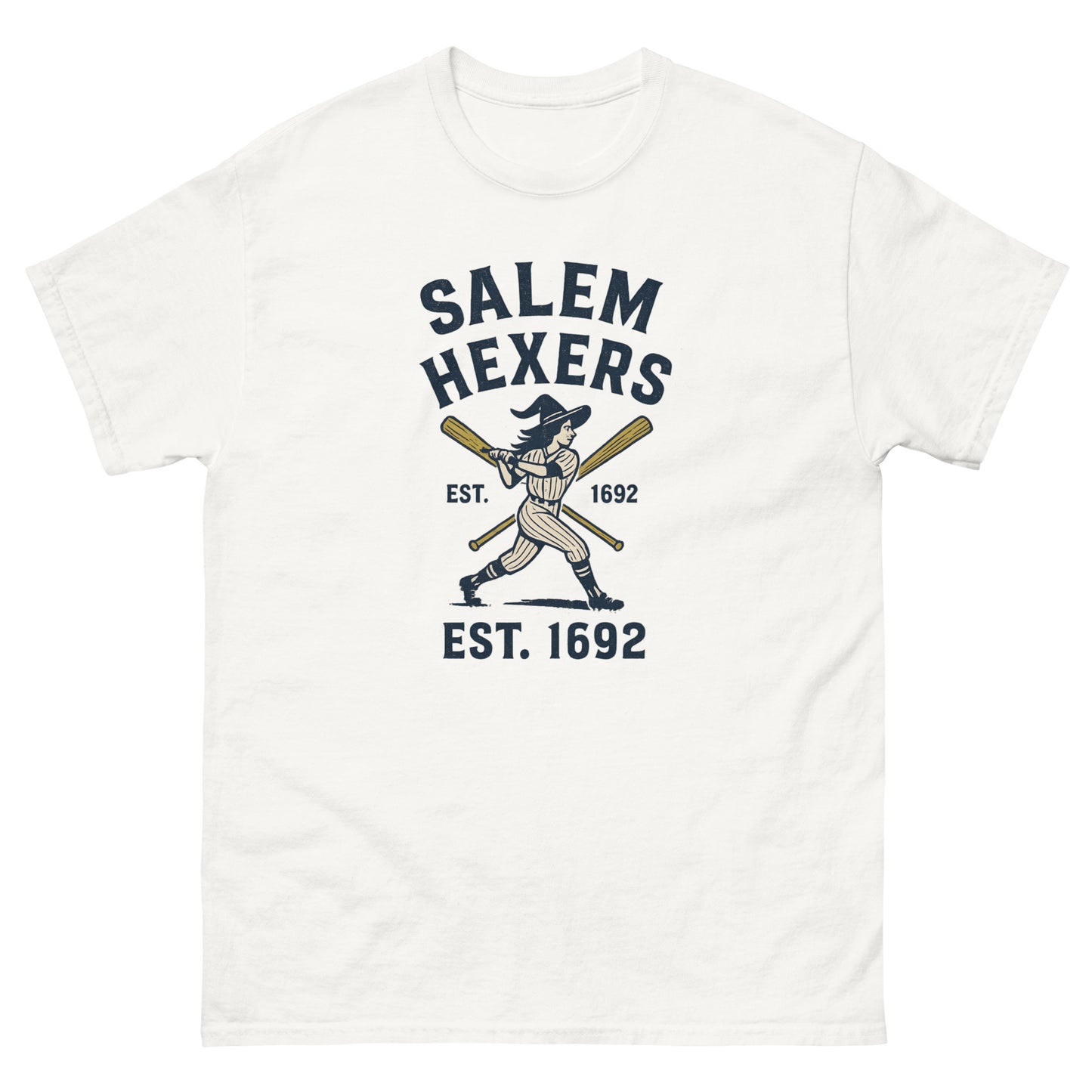 Salem Hexers – Vintage Witchy clothes Baseball Shirt | Esoteric Apparel white