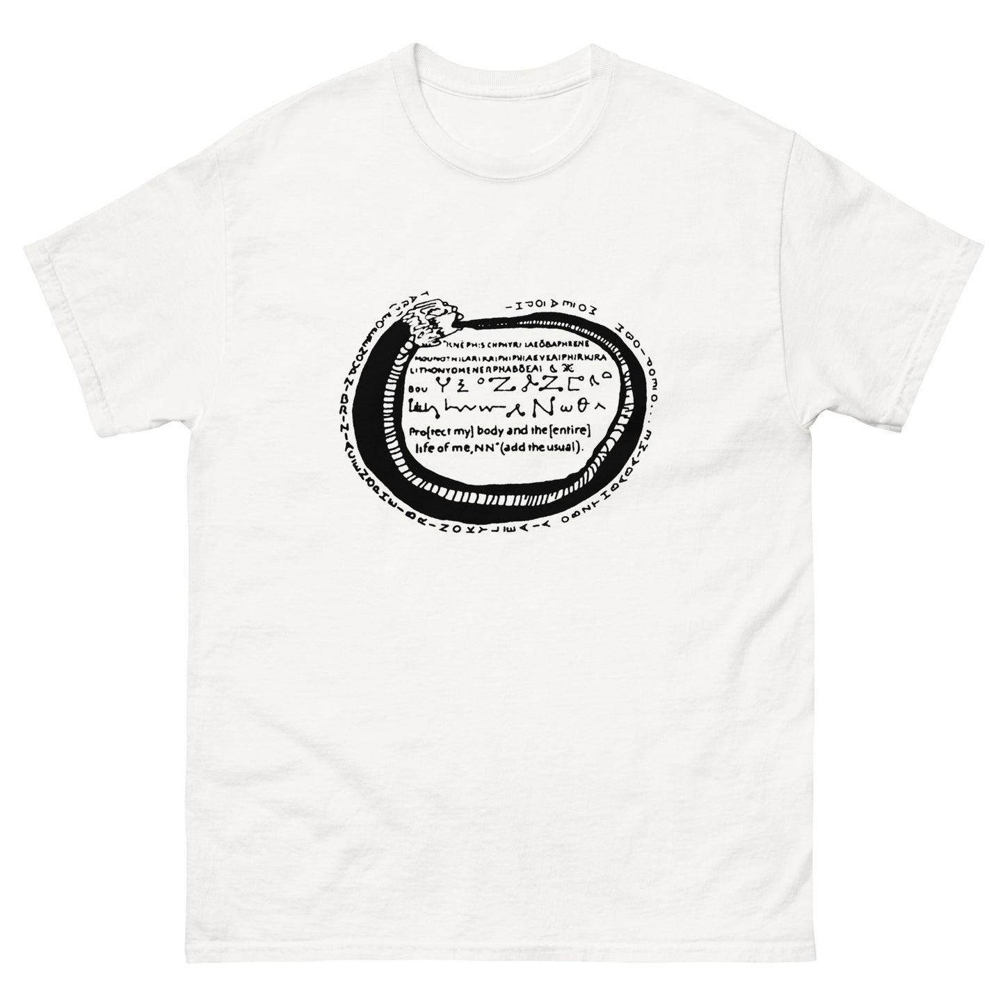 PGM Ouroboros Protection Spell – Esoteric Clothing white