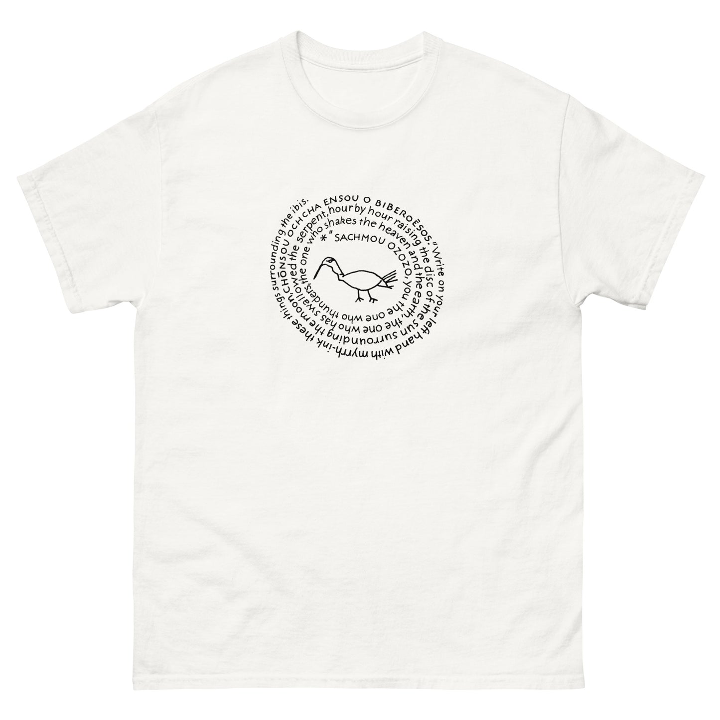 PGM VII 226 Ibis Spell from the Greek Magical Papyri – Esoteric Clothing white