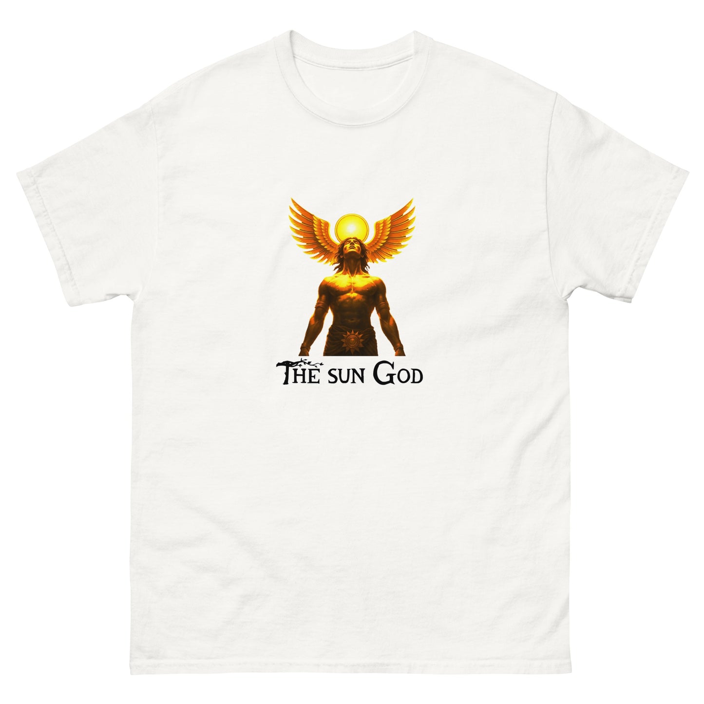 The Sun God Esoteric Apparel – Radiant Solar Deity Design white