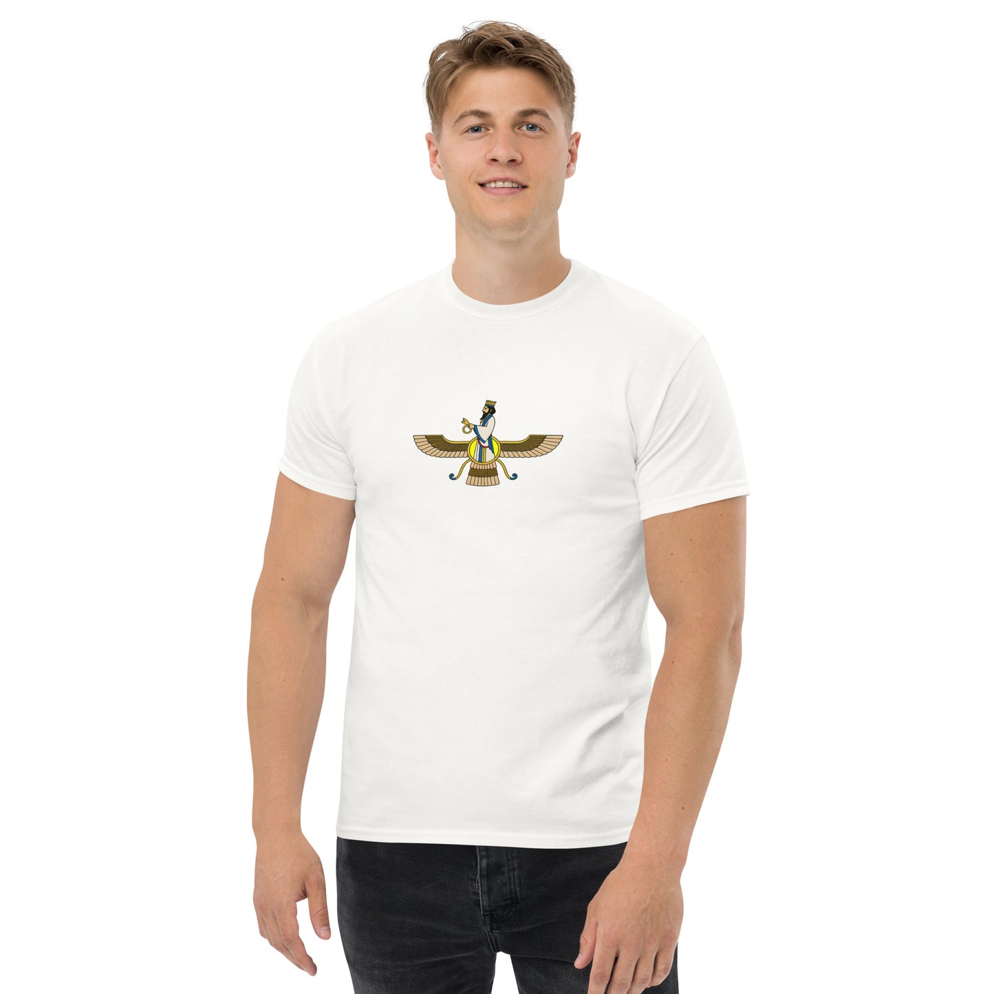 Faravahar Zoroastrian Symbol Esoteric Apparel – Ancient Persian Design male