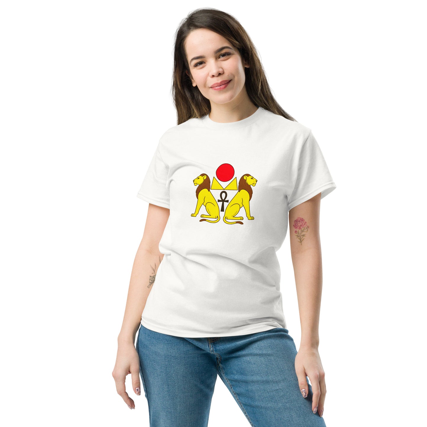Aker Lions Esoteric Clothing – Ancient Egyptian Symbol of the Horizon and Eternal Life female