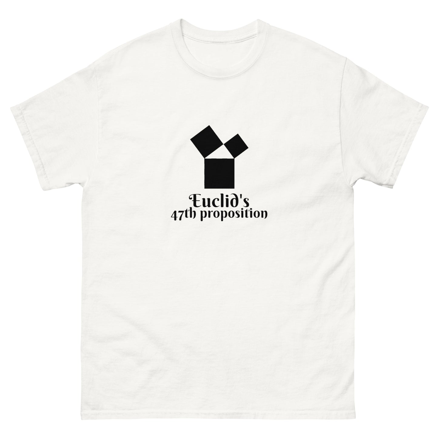 Euclid’s 47th Proposition Esoteric Apparel – Sacred Geometry & Masonic Symbolism white