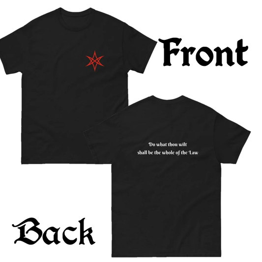 Unicursal Hexagram "Do What Thou Wilt" Shirt -Thelema Esoteric Apparel main