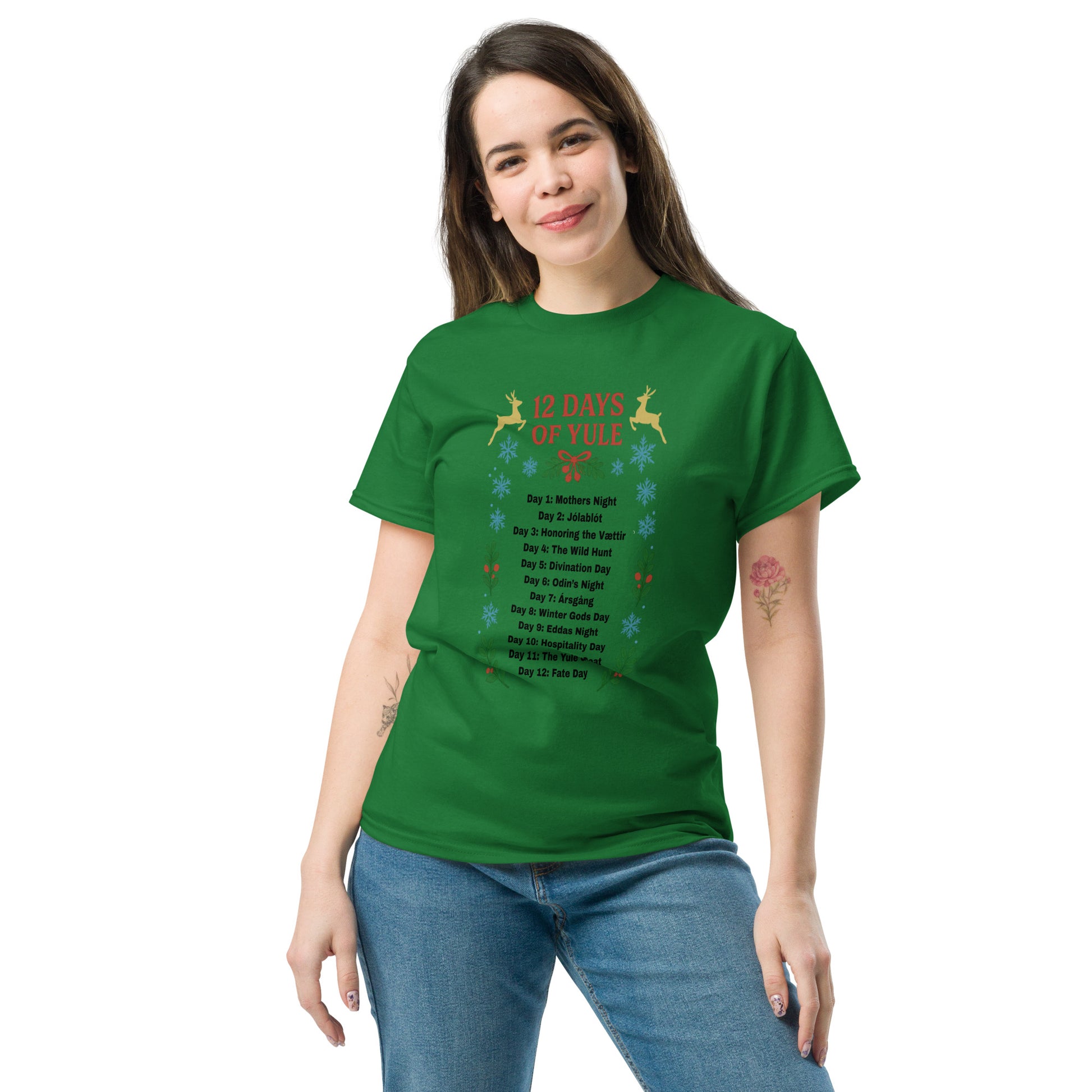 12 Days of Yule Shirt | Pagan Yule esoteric clothing