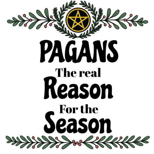 Yule Pentacle Wreath – Pagan Winter Solstice Esoteric Apparel