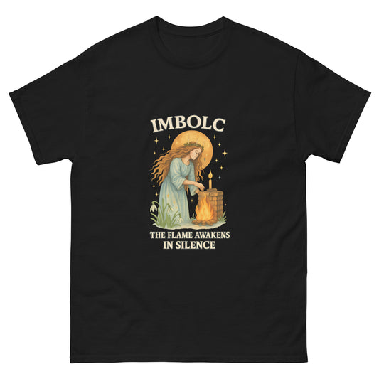 Imbolc Shirt – Witchy Clothes for the Sabbat of Brigid black