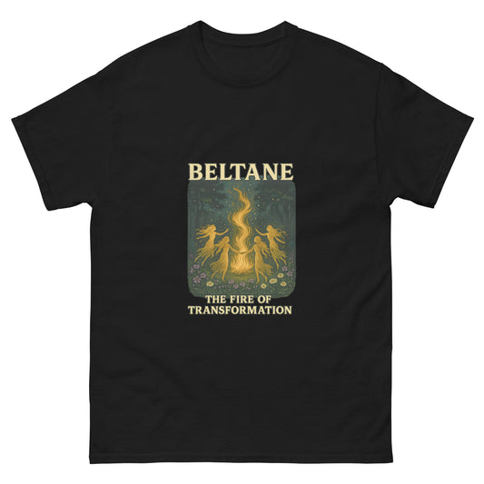 Beltane – Witchy apparel Sabbat Shirt for Pagan Fire Festivals black